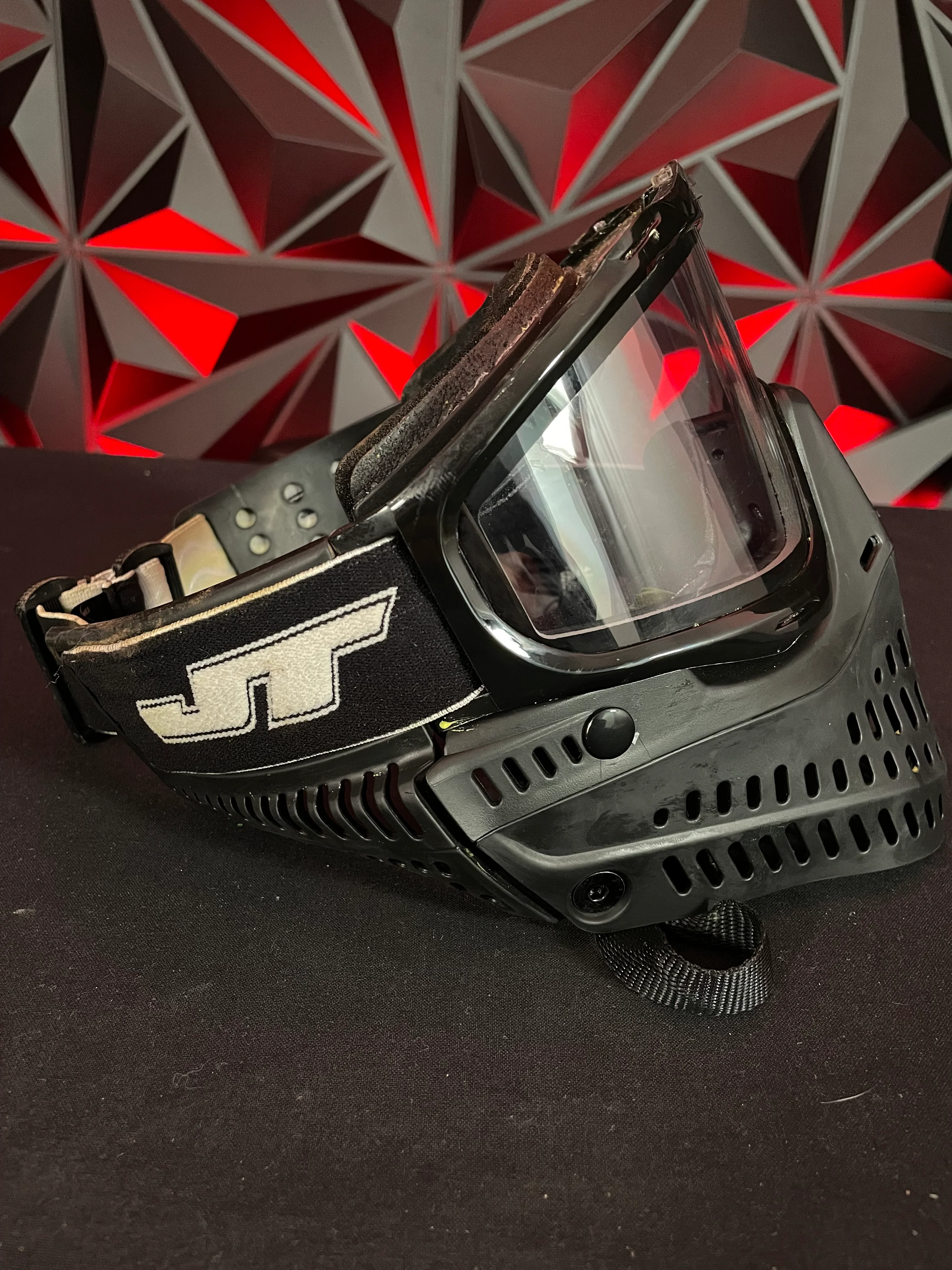 Used JT Proflex Paintball Mask - Black w/ No Visor - Image 2