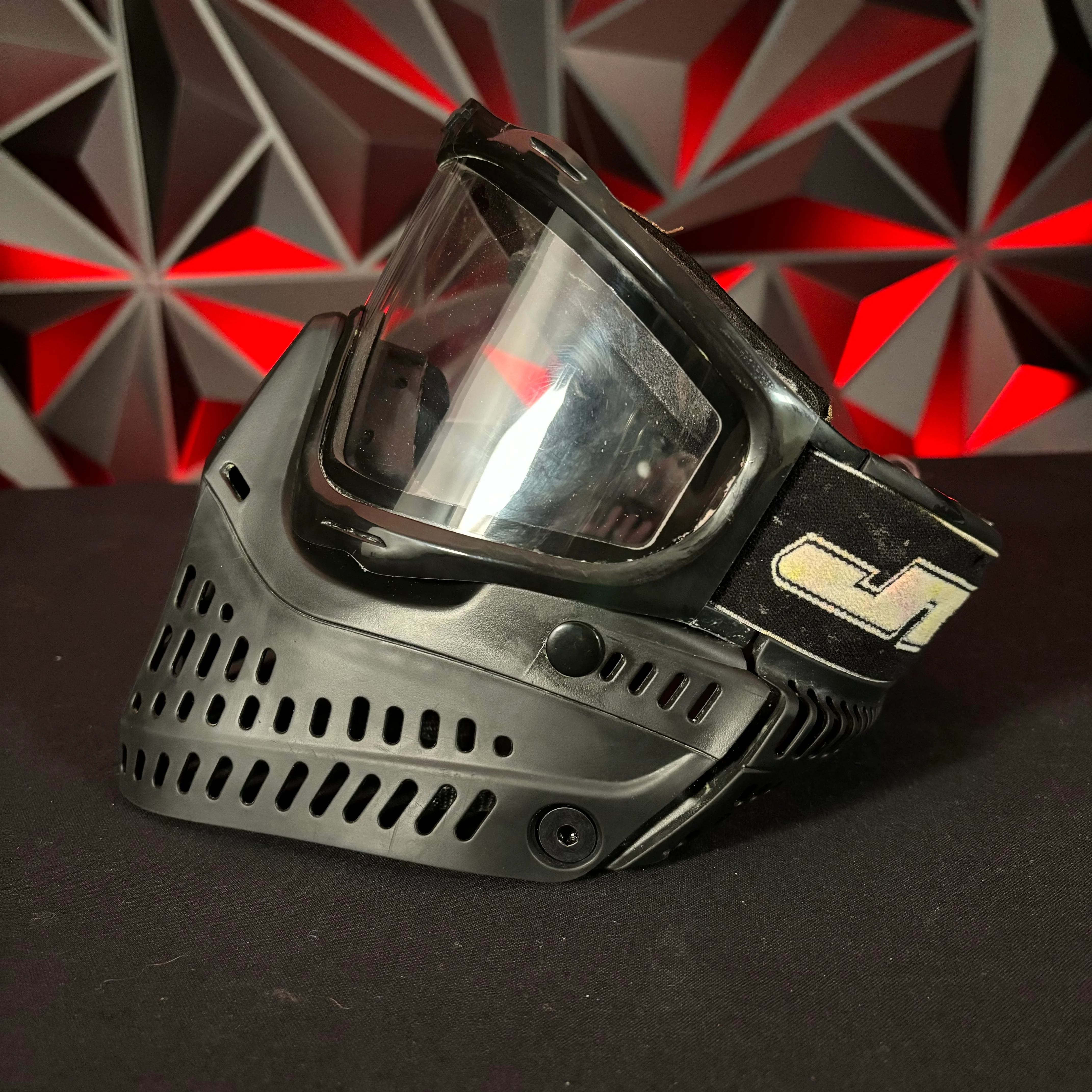 Used JT Proflex Paintball Mask -  Black w/Visor and Soft Goggle Bag - Image 4