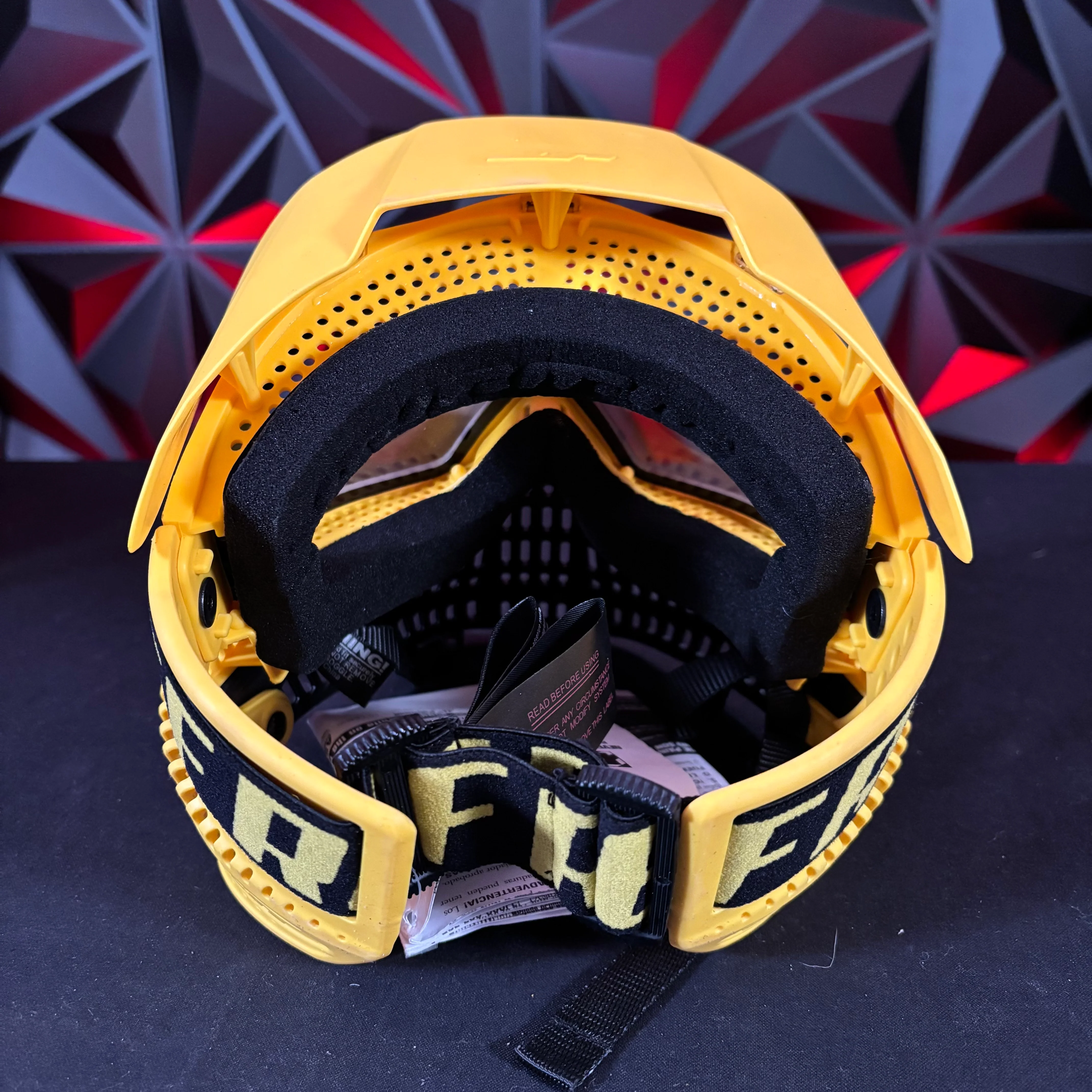Used JT Proflex Paintball Mask - Yellow/Black Referee Edition - Image 4