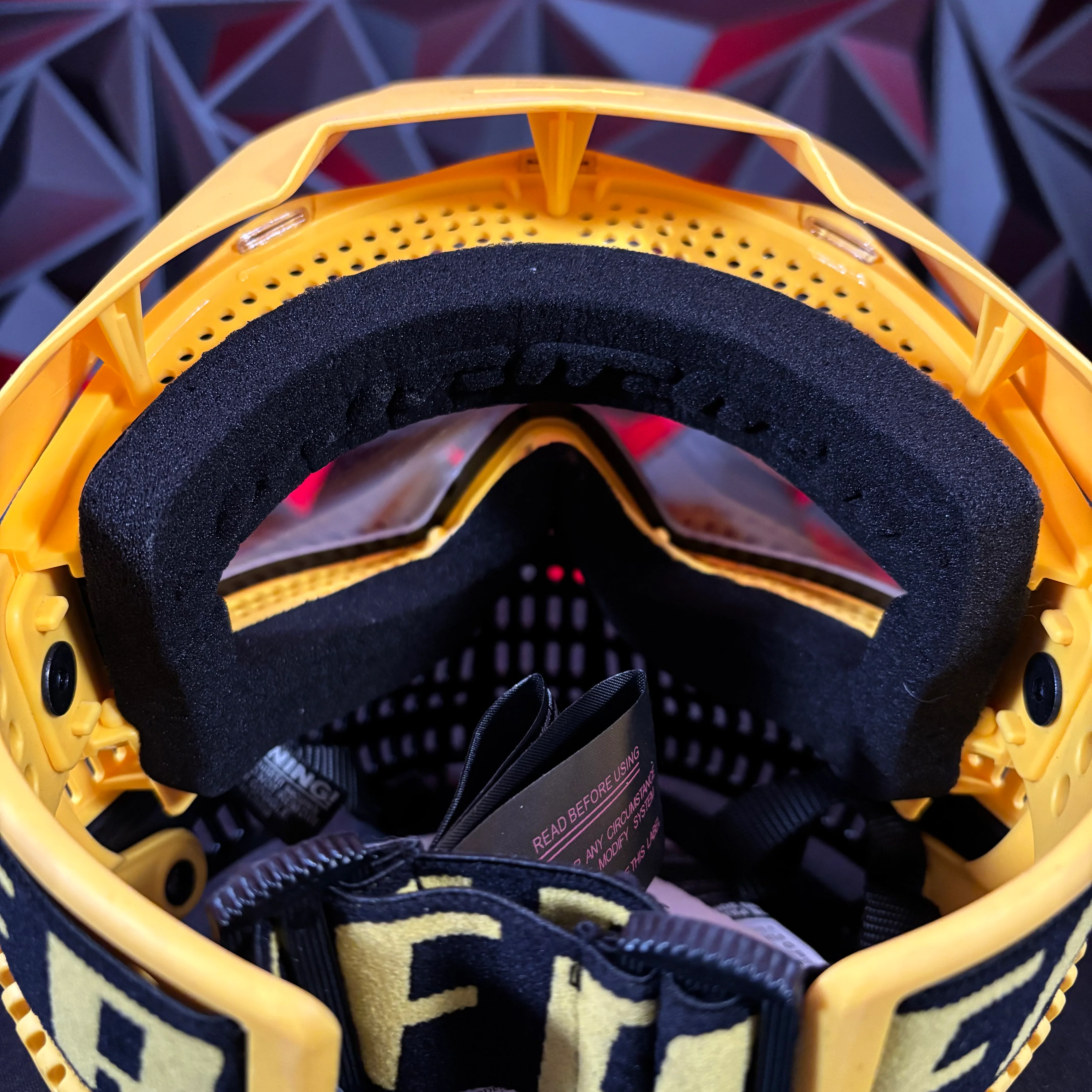 Used JT Proflex Paintball Mask - Yellow/Black Referee Edition - Image 5