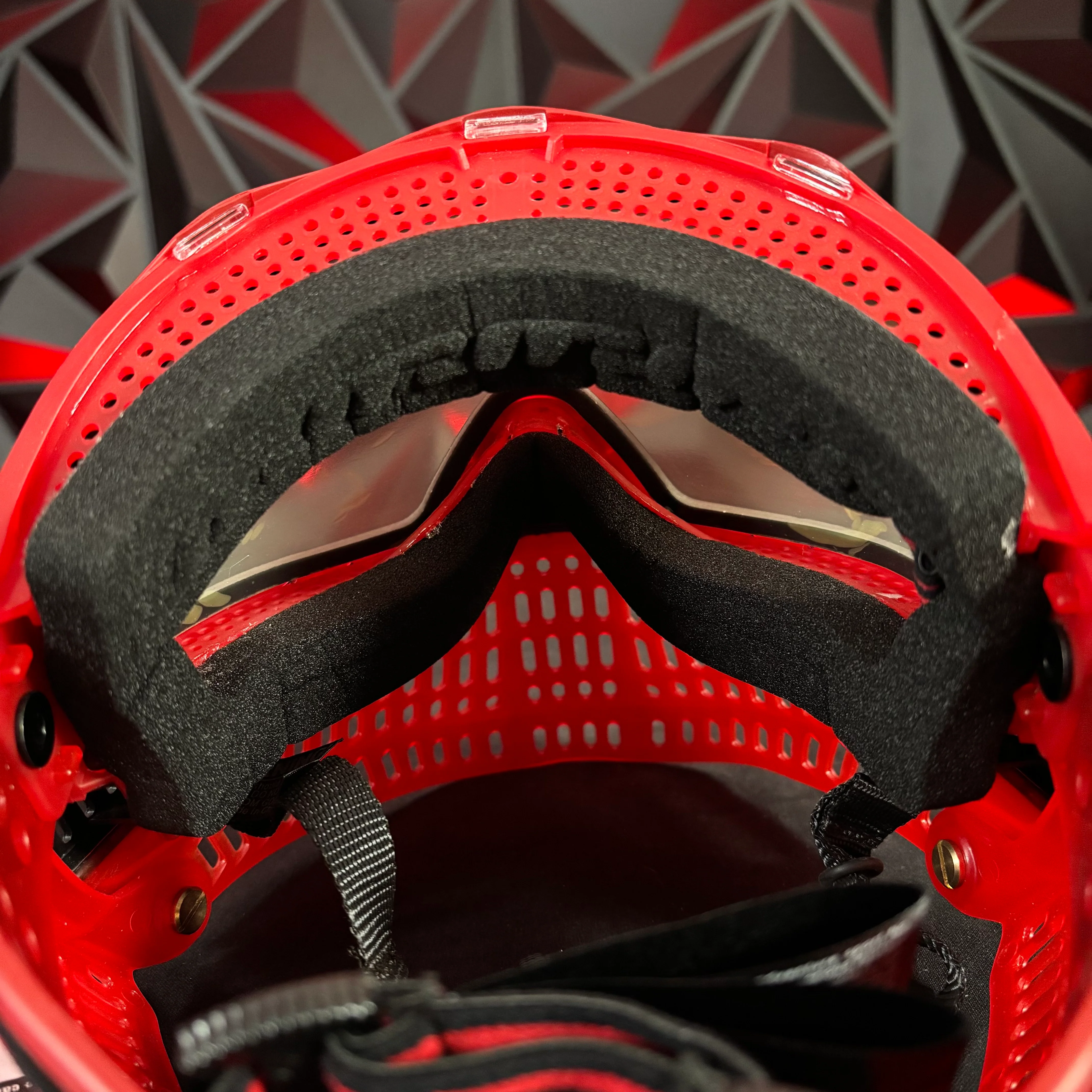 Used JT Proflex Paintball Mask - Custom # 16 LE Ice Red *Custom* - Image 6