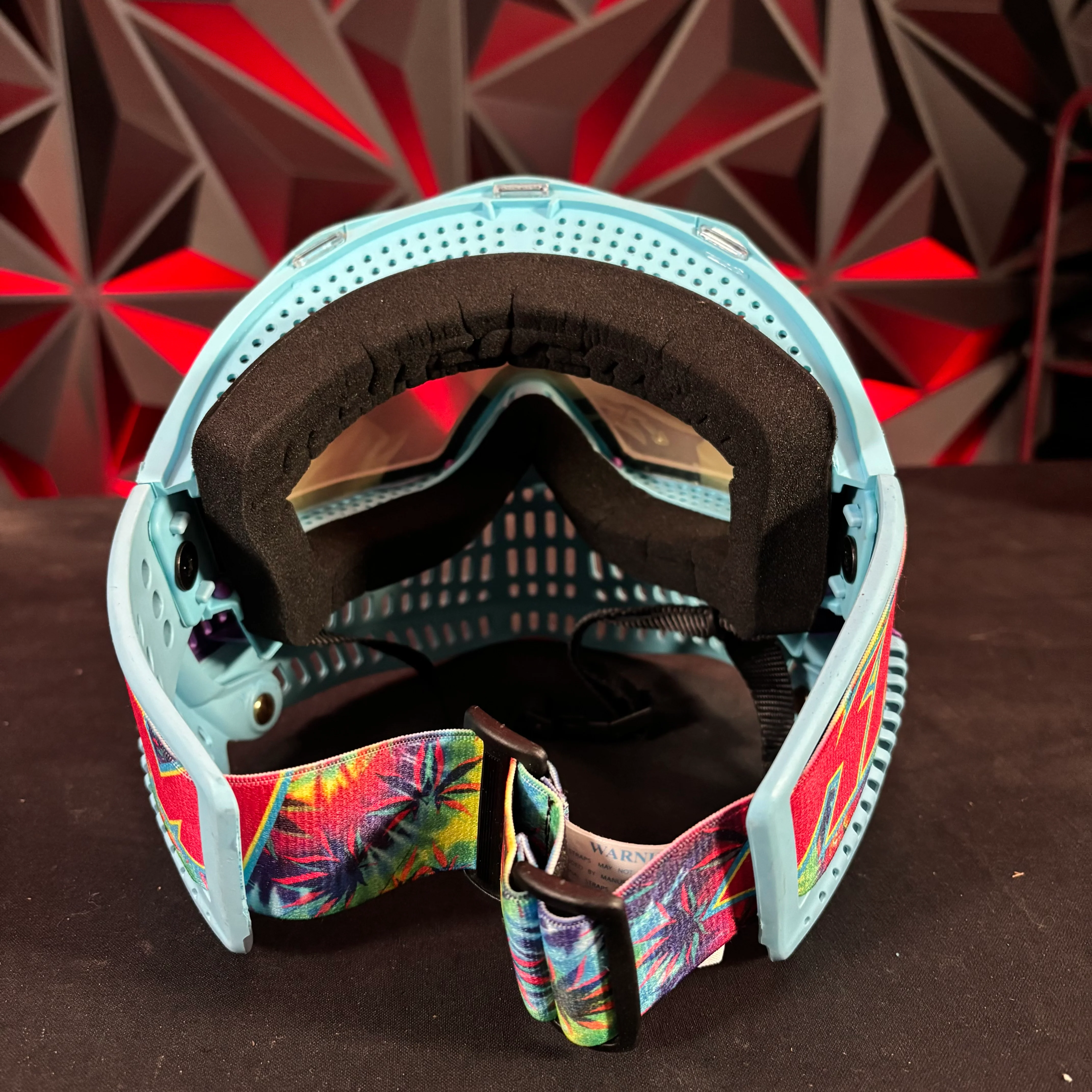 Used JT Proflex Paintball Mask - Custom #21 Light Blue Frames /w Light blue to Purple Bottoms and Light blue ears *Custom* - Image 4