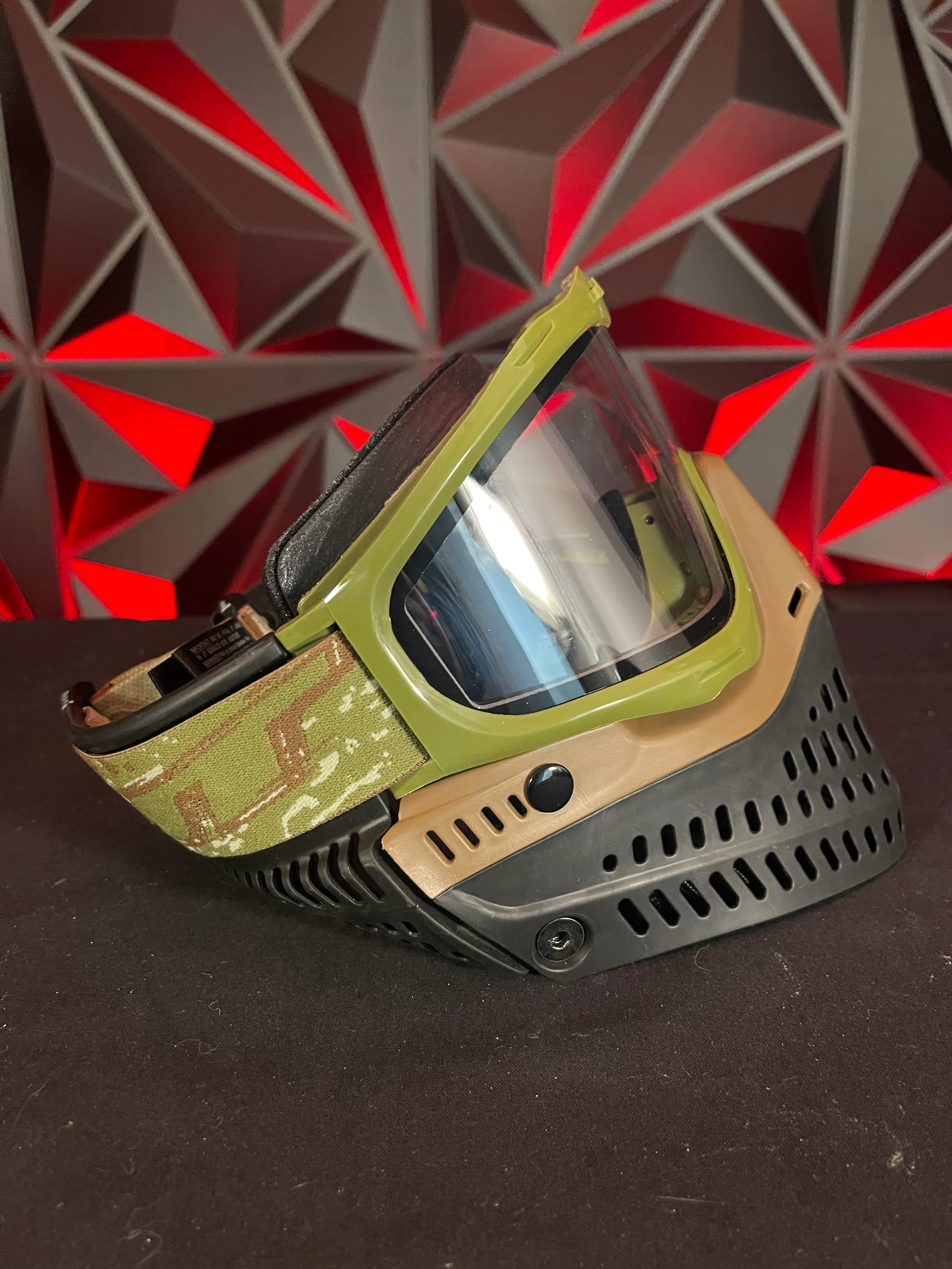 Used JT Proflex Paintball Mask - Olive/Brown/Black - Image 2