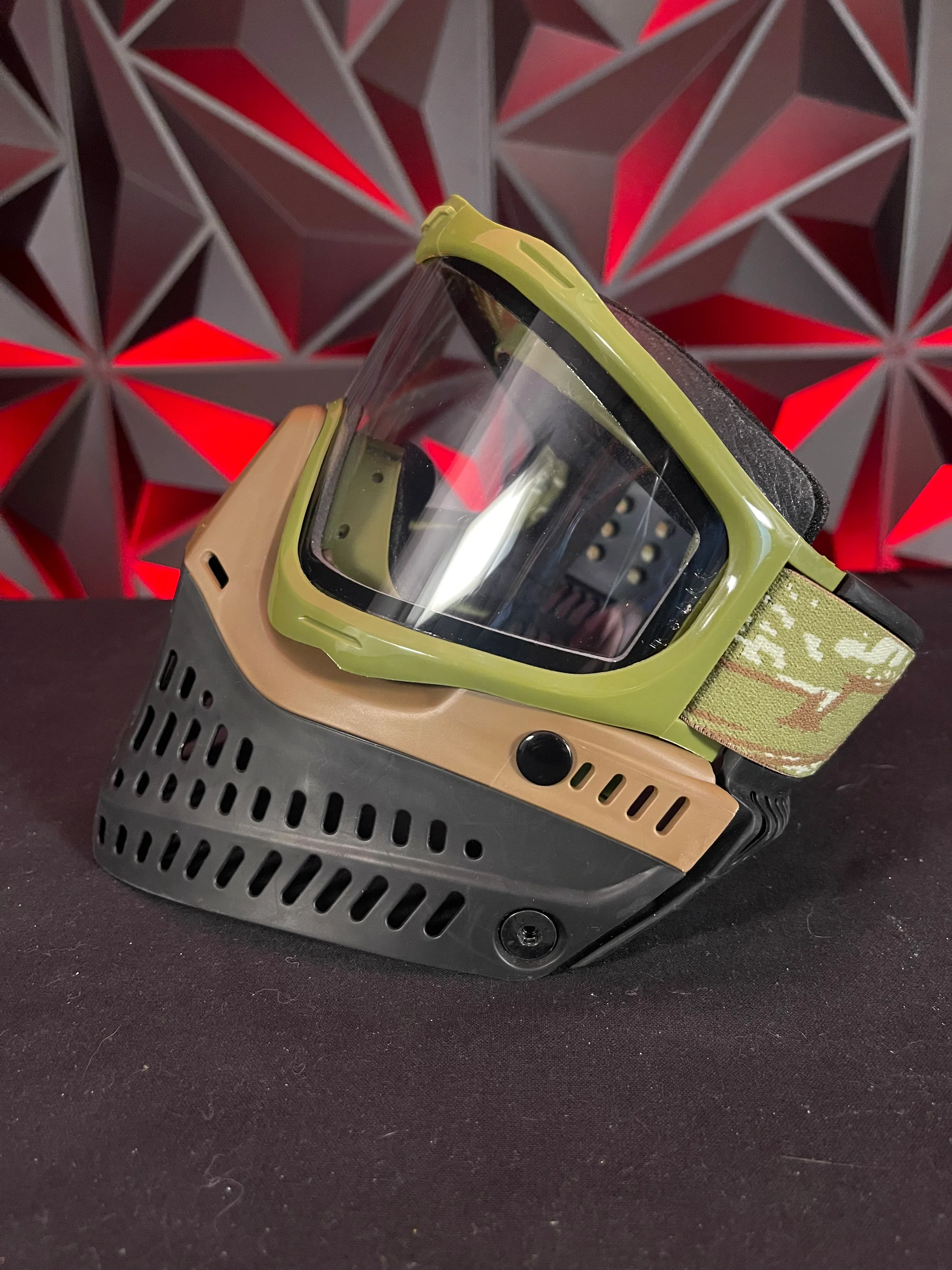 Used JT Proflex Paintball Mask - Olive/Brown/Black - Image 3