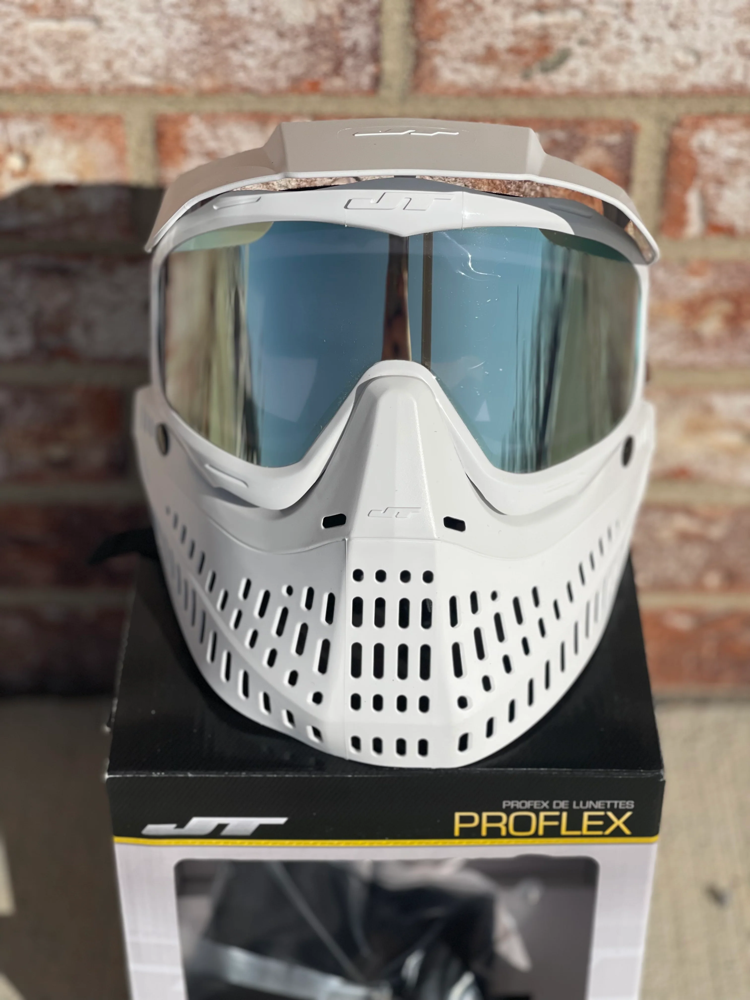 Used JT Proflex Paintball Mask - LE White w/Goggle Bag - Image 2