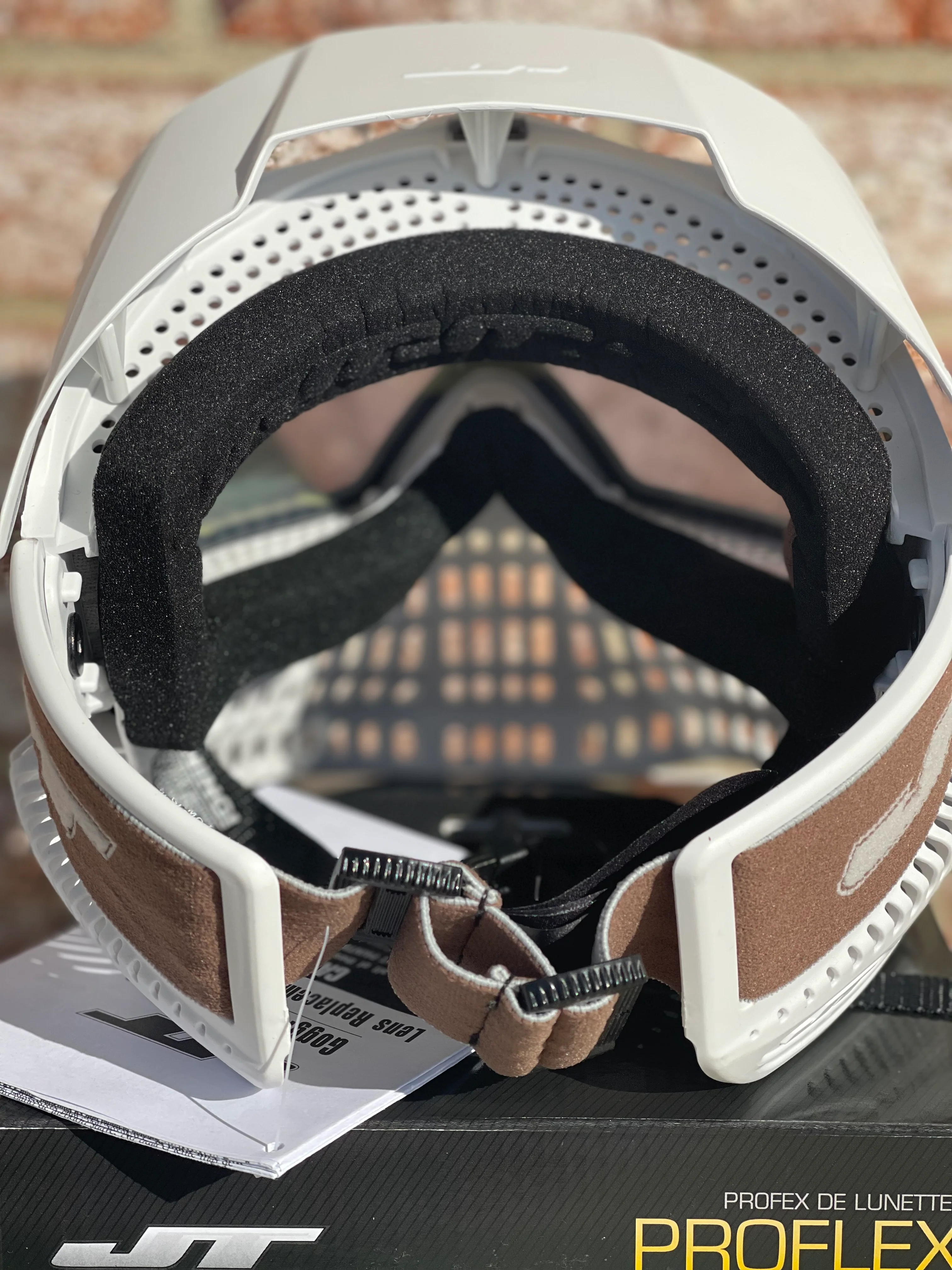 Used JT Proflex Paintball Mask - LE White w/Goggle Bag - Image 5