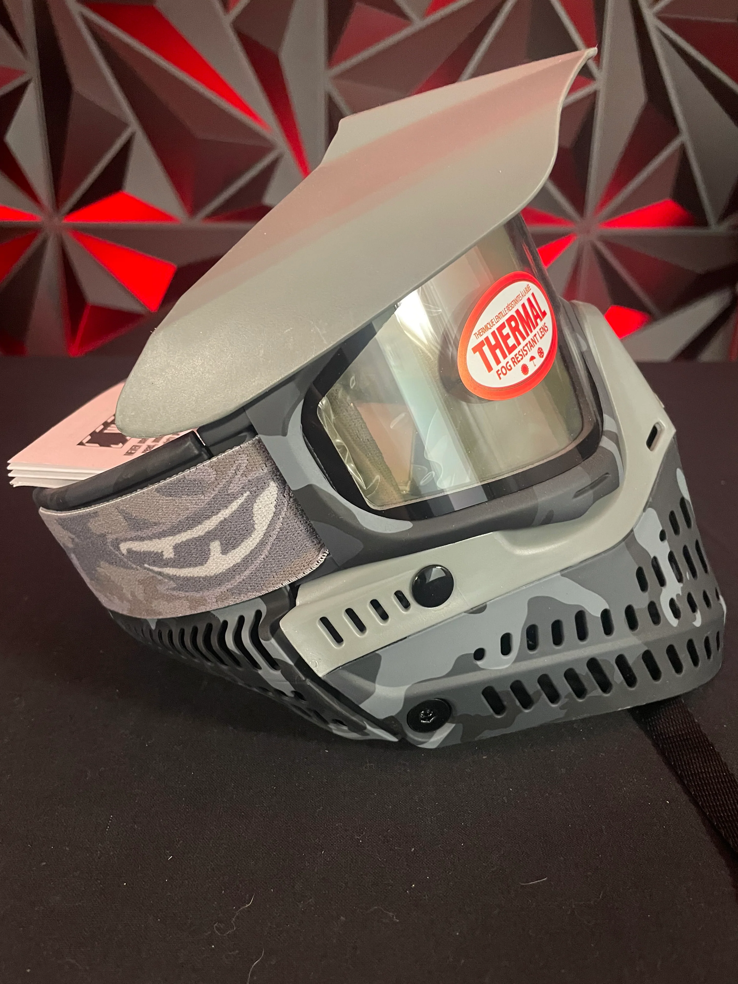 Used JT Proflex SE Paintball Mask -Dark Urban Camo w/Clear Lens - Image 2