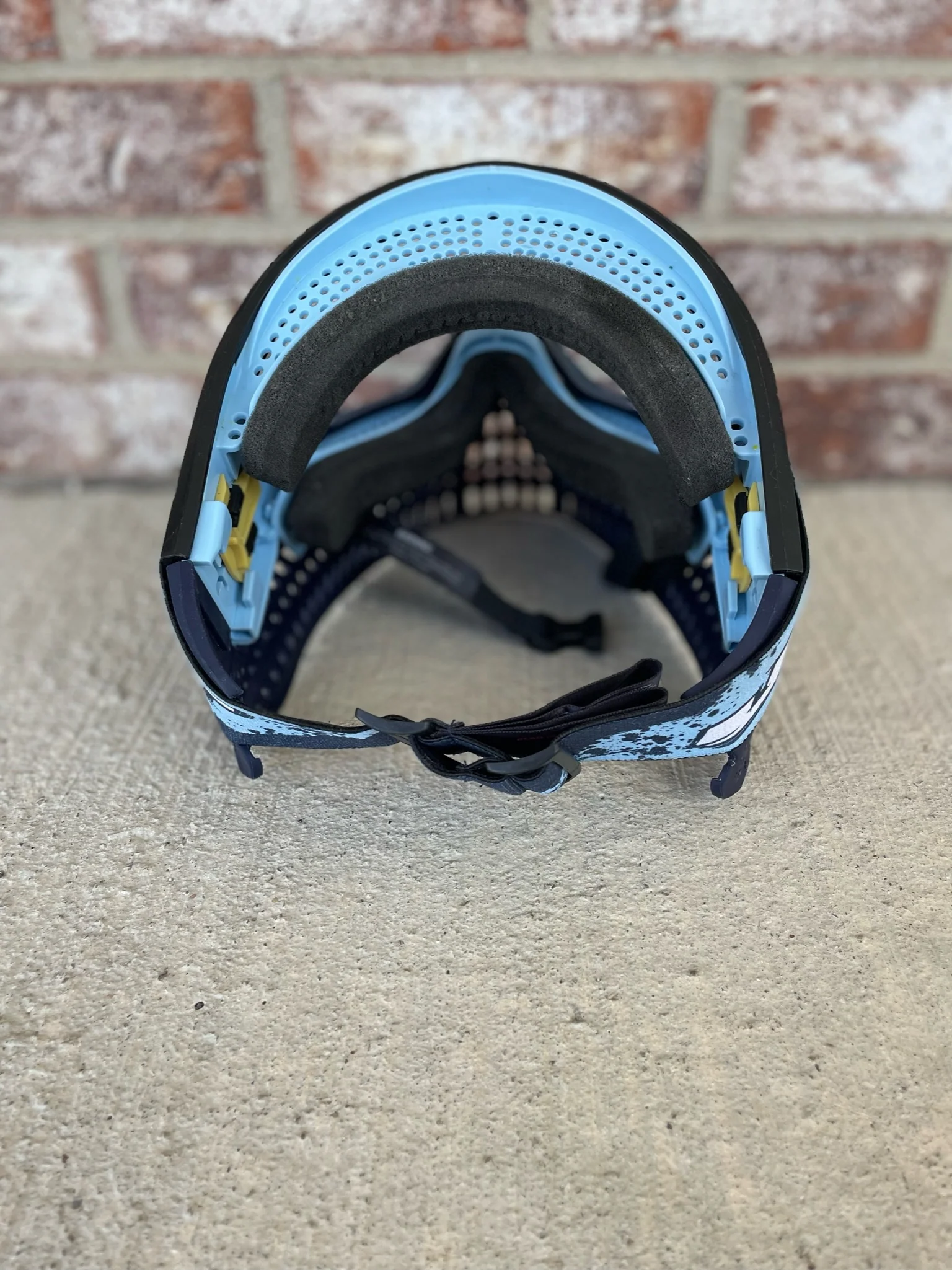 Used JT Proflex X Paintball Mask - Black / 2 Tone Blue Skirt - Image 5