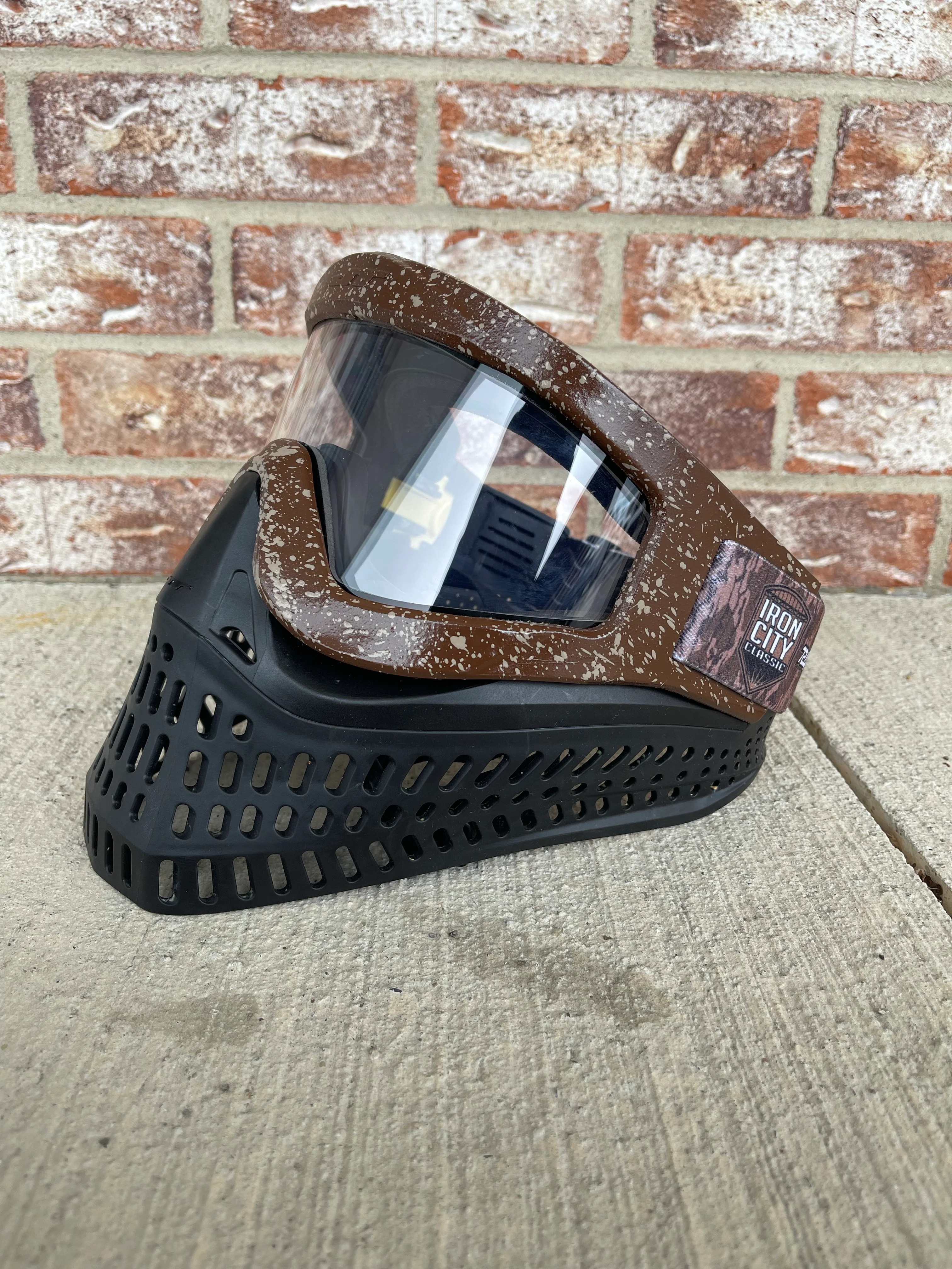 Used JT Proflex X Paintball Mask - Black / Brown - Image 2