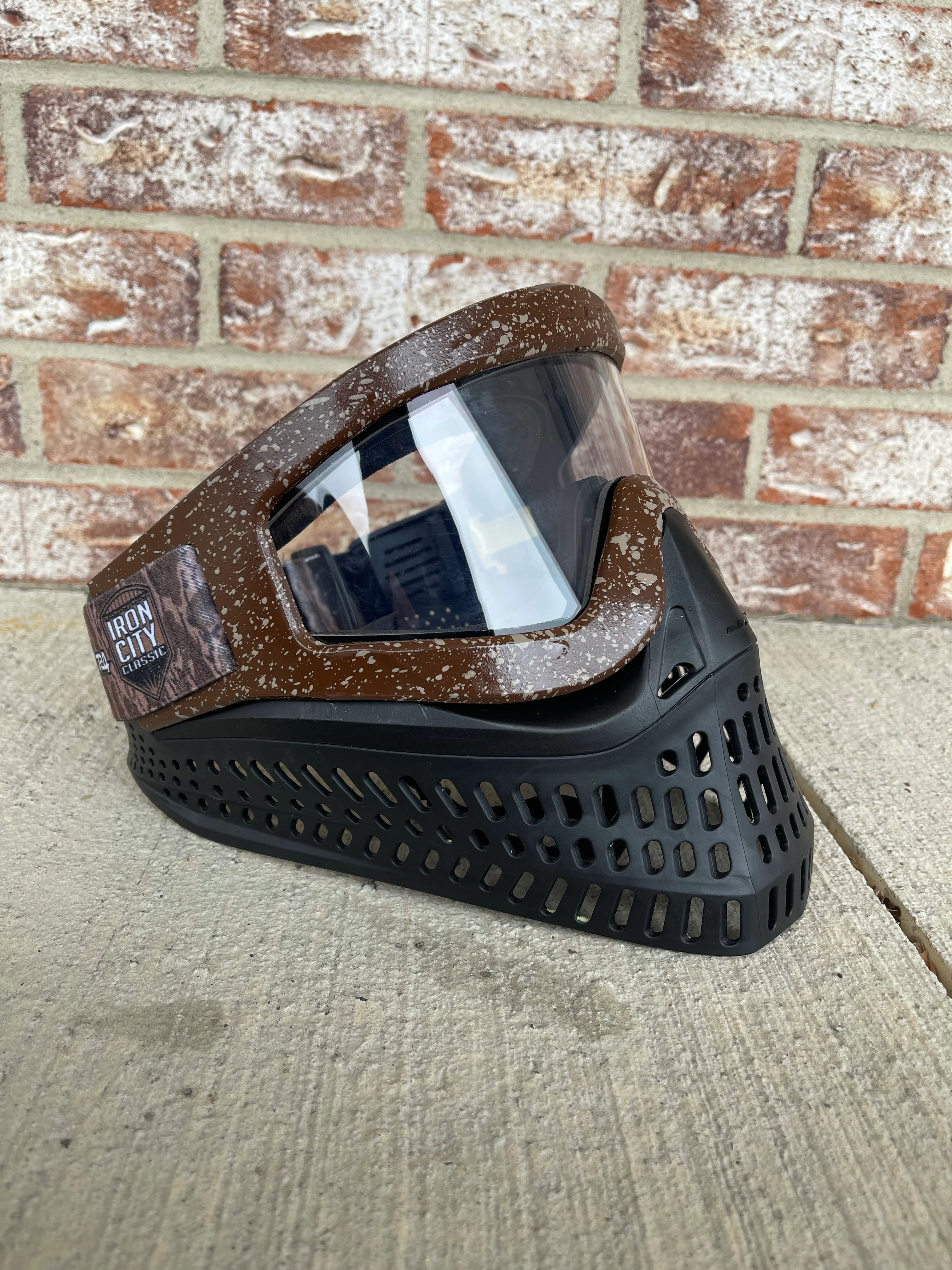 Used JT Proflex X Paintball Mask - Black / Brown - Image 3