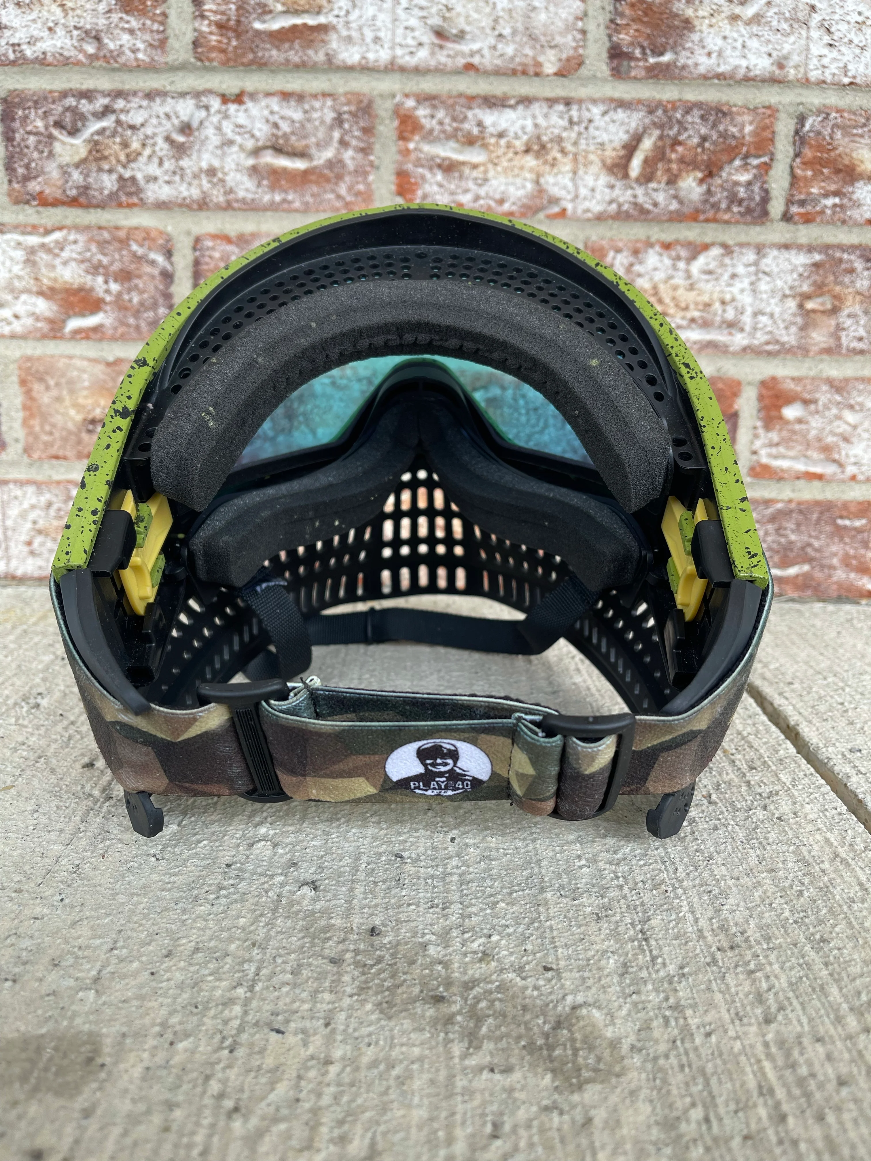 Used JT Proflex X Paintball Mask - Black / Green - Image 4