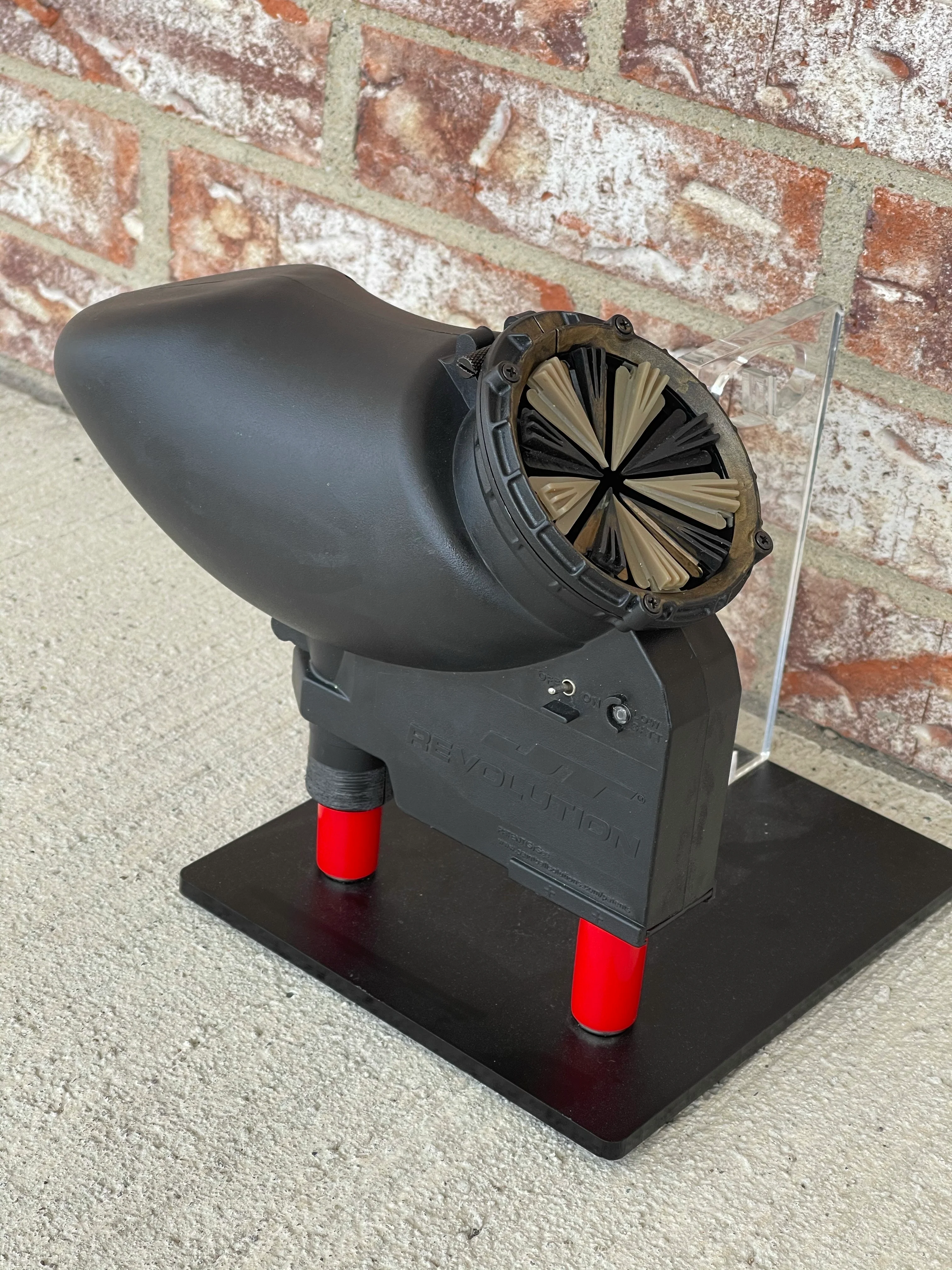 Used JT Revolution Paintball Loader - Black w/ SpeedFeed - Image 2