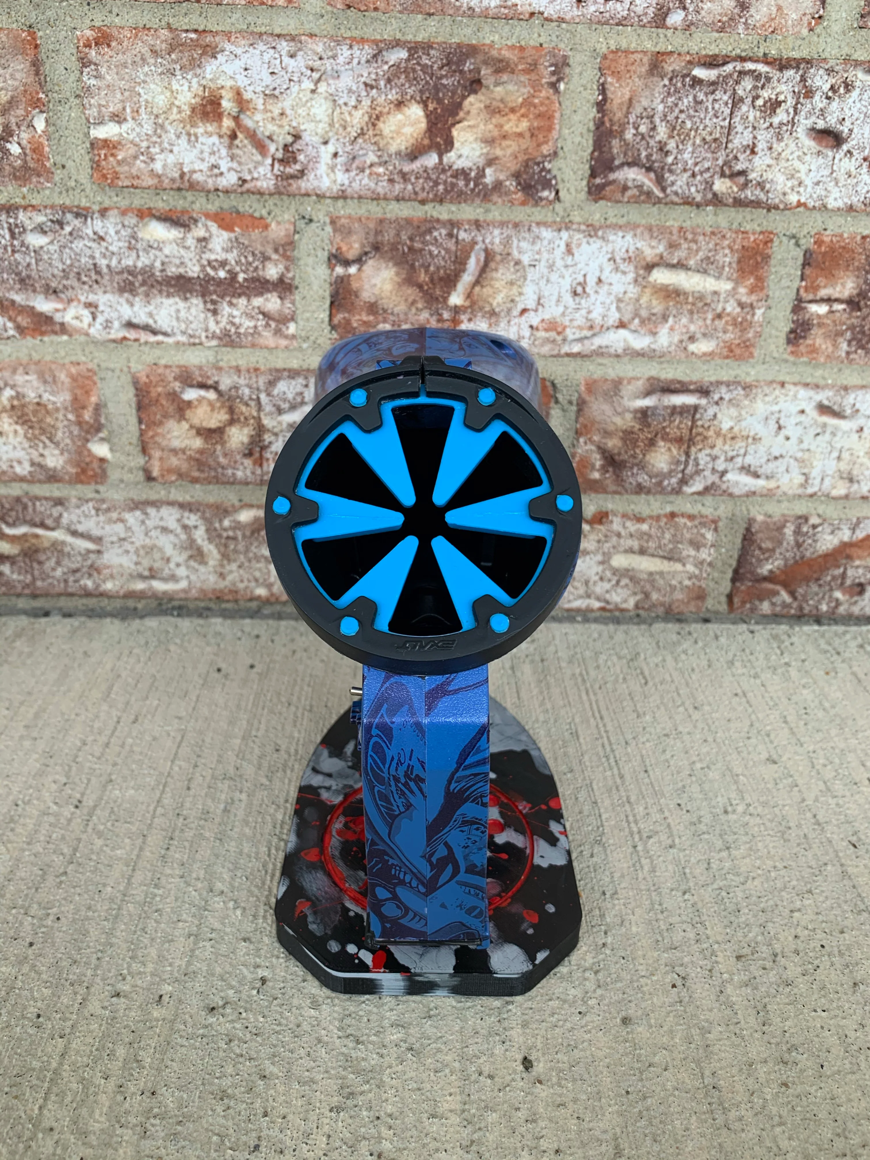 Used JT Revolution Paintball Loader - Blue/ Pruple w/ SpeedFeed - Image 3