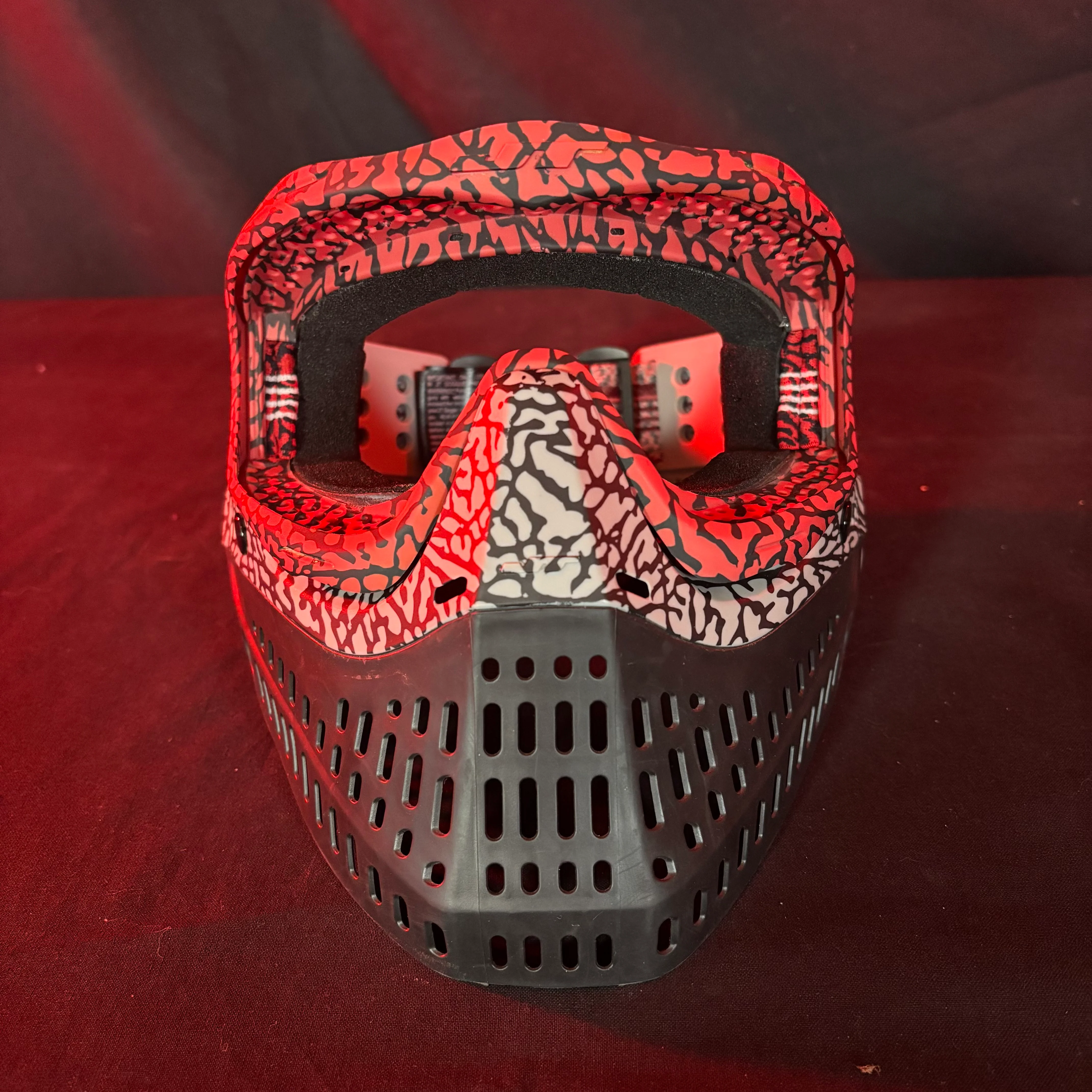 Used JT Spectra Proflex Paintball Mask - Red/Grey Camo