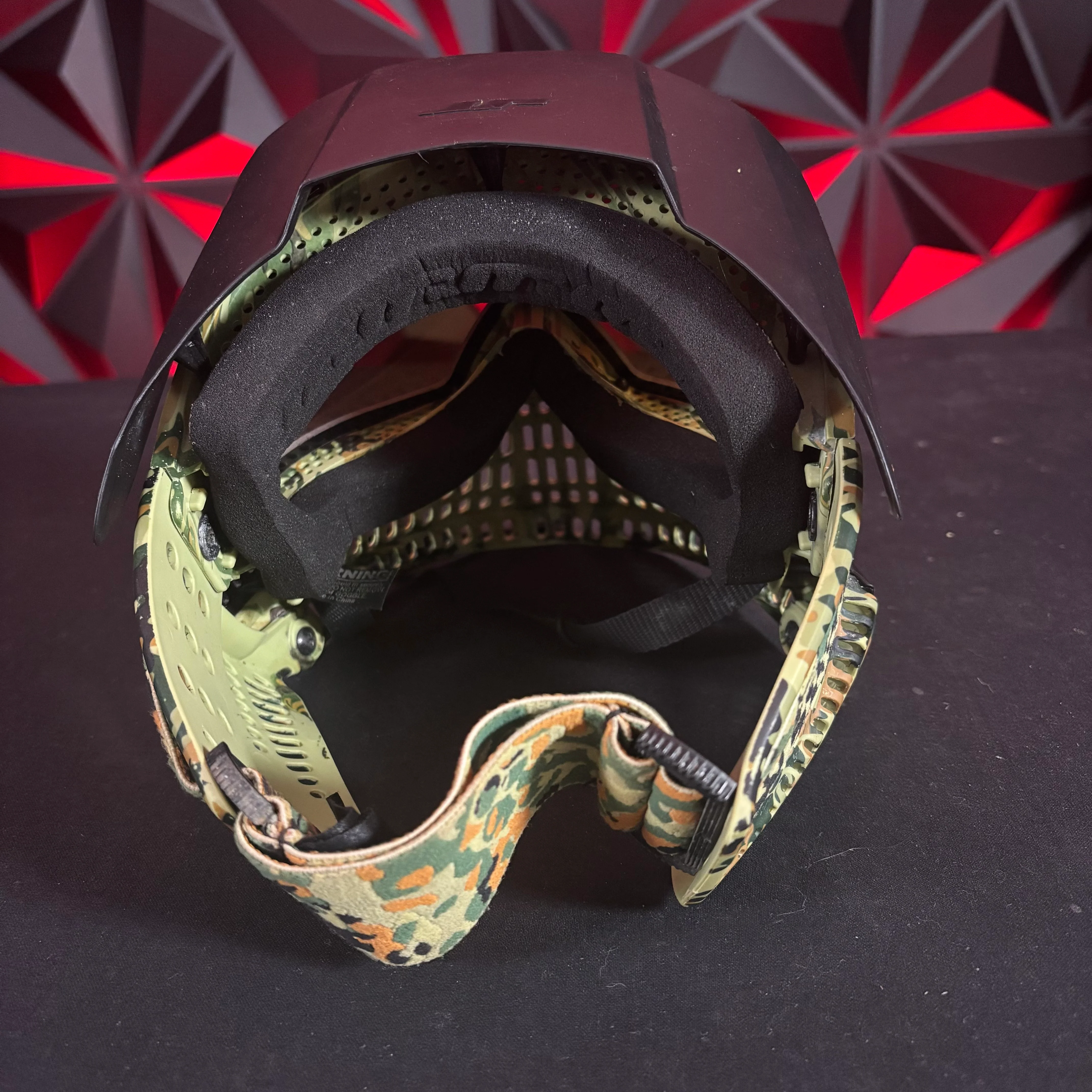 Used JT Spectra Proflex Paintball Mask - Digi Camo w/ Visor and Fight Club Strap - Image 3