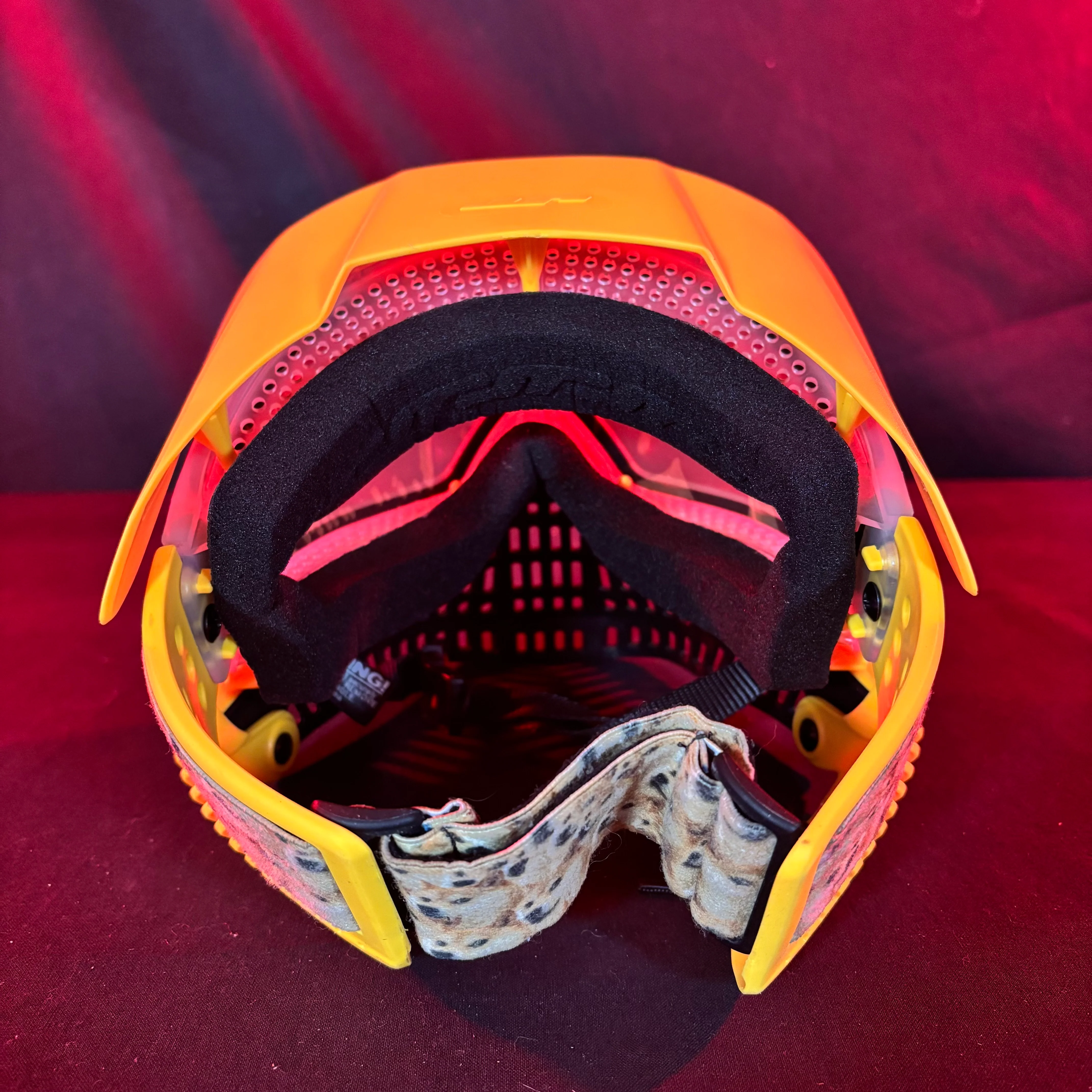 Used JT Spectra Proflex Paintball Mask - *New* Clear Frames/w Yellow bottoms and Ears - Image 3
