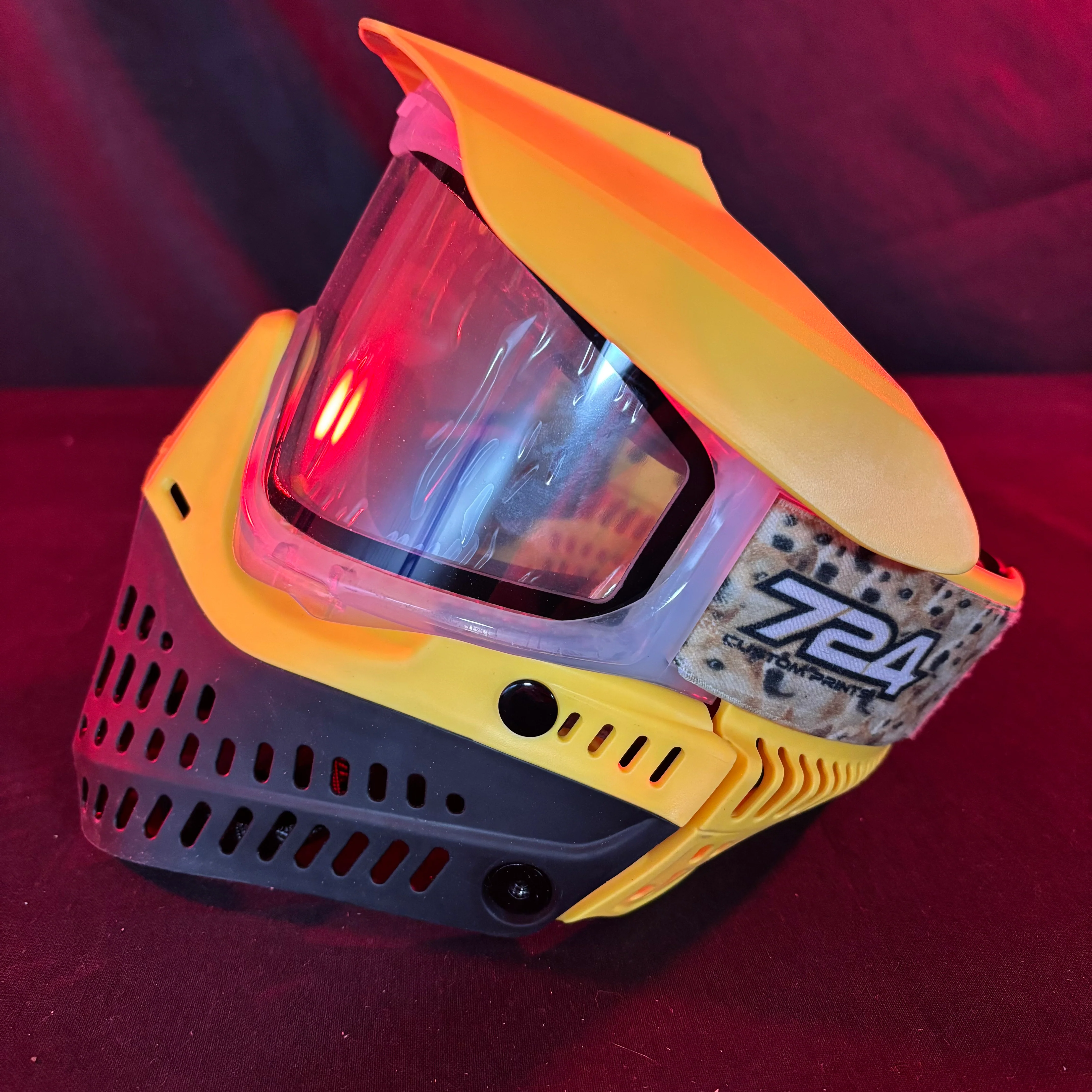 Used JT Spectra Proflex Paintball Mask - *New* Clear Frames/w Yellow bottoms and Ears - Image 5
