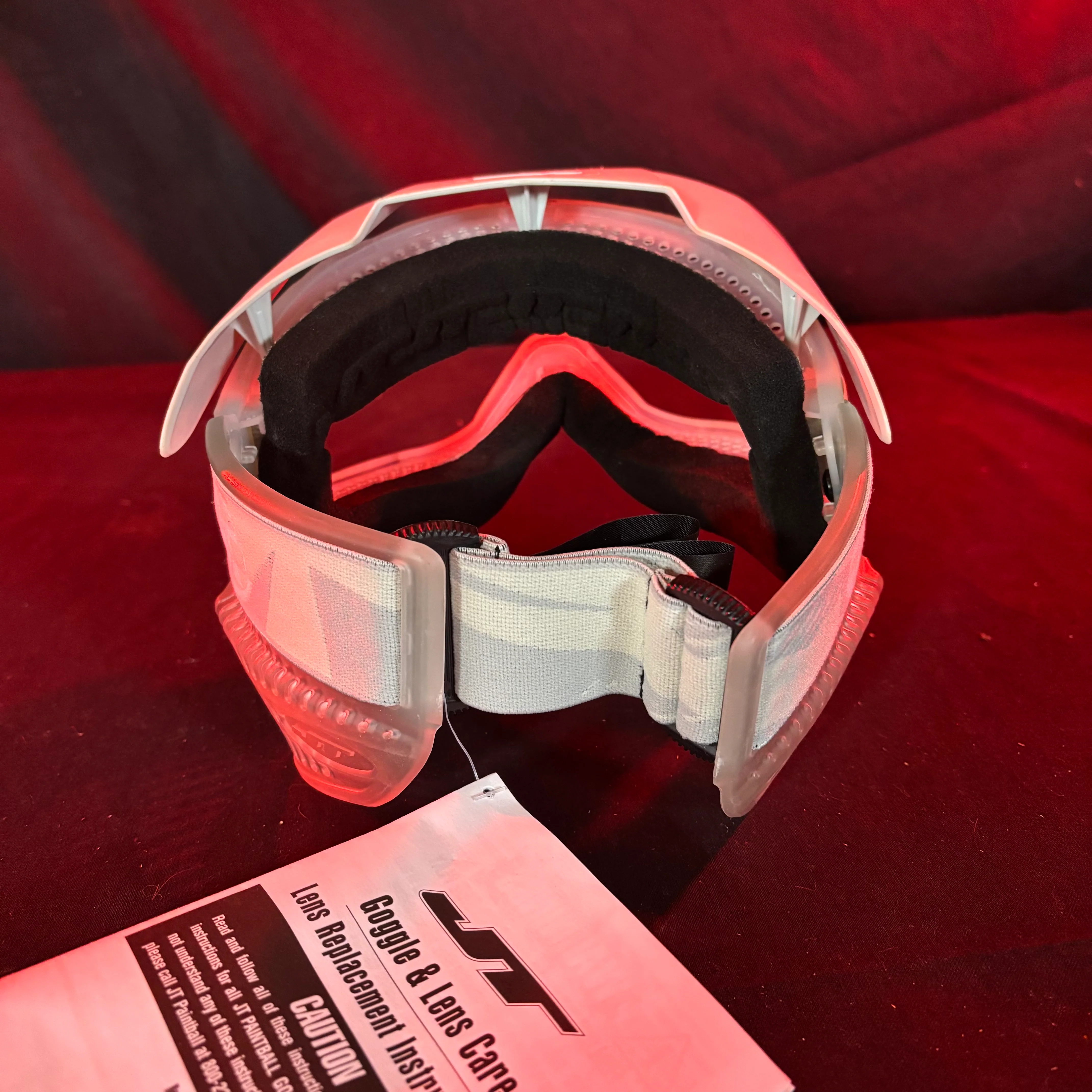 Used JT Spectra Proflex Paintball Mask - *New* Clear (Frames, ears and strap) - Image 3