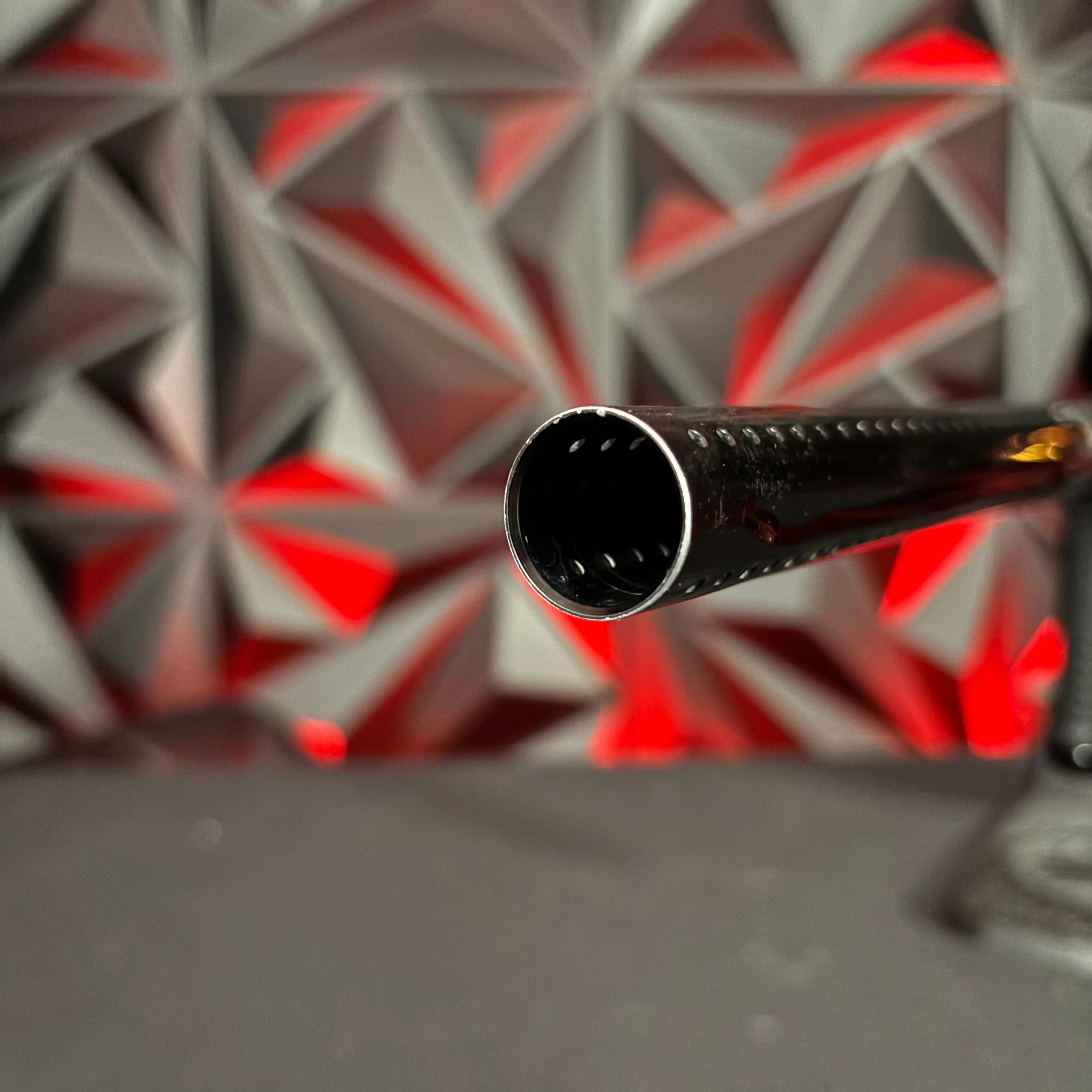 Used Luxe ICE Paintball Gun - Polished Black/Dust Black w/ Custom "Chaos Theory" Engraving to Barrel Back - Image 10