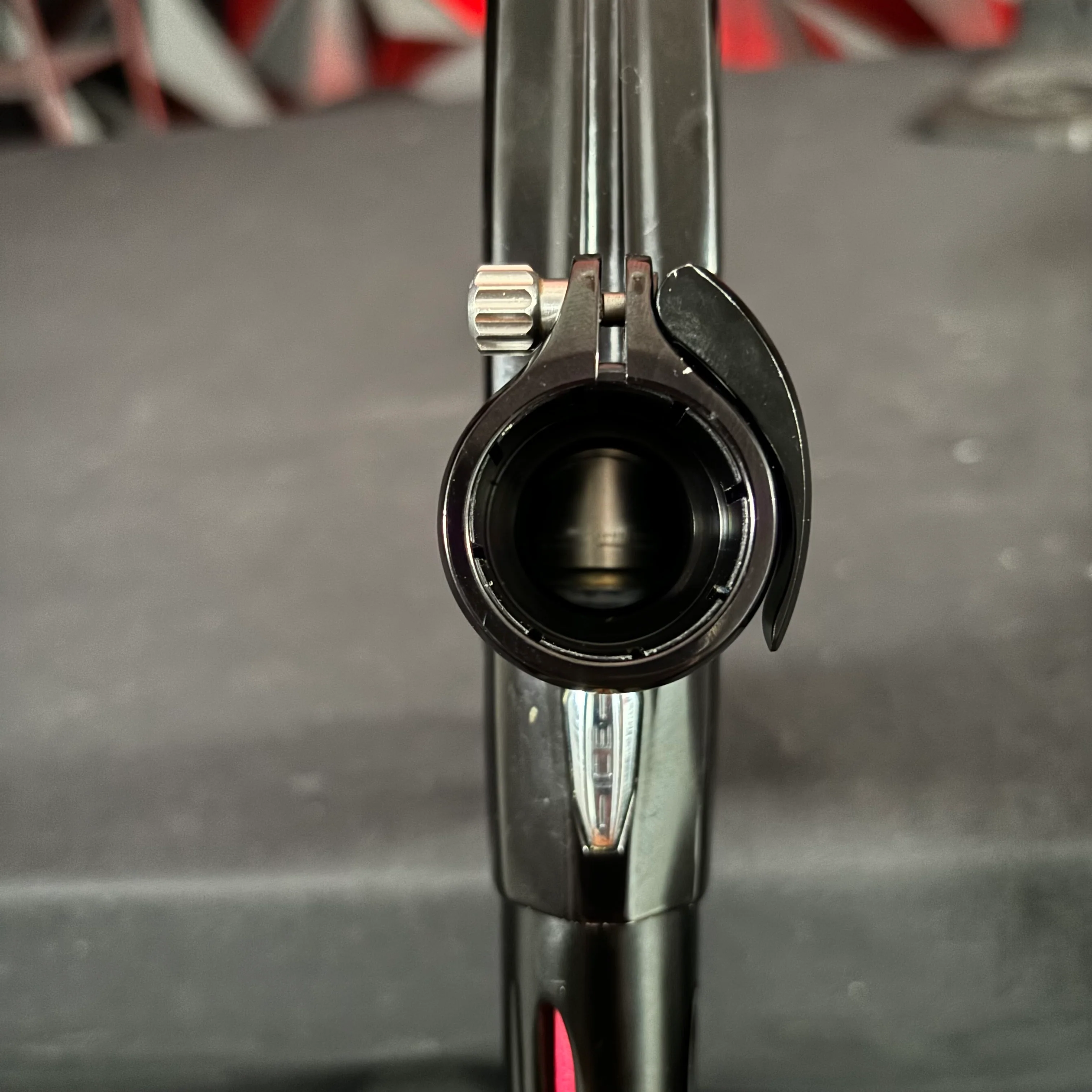 Used Luxe ICE Paintball Gun - Polished Black/Dust Black w/ Custom "Chaos Theory" Engraving to Barrel Back - Image 9