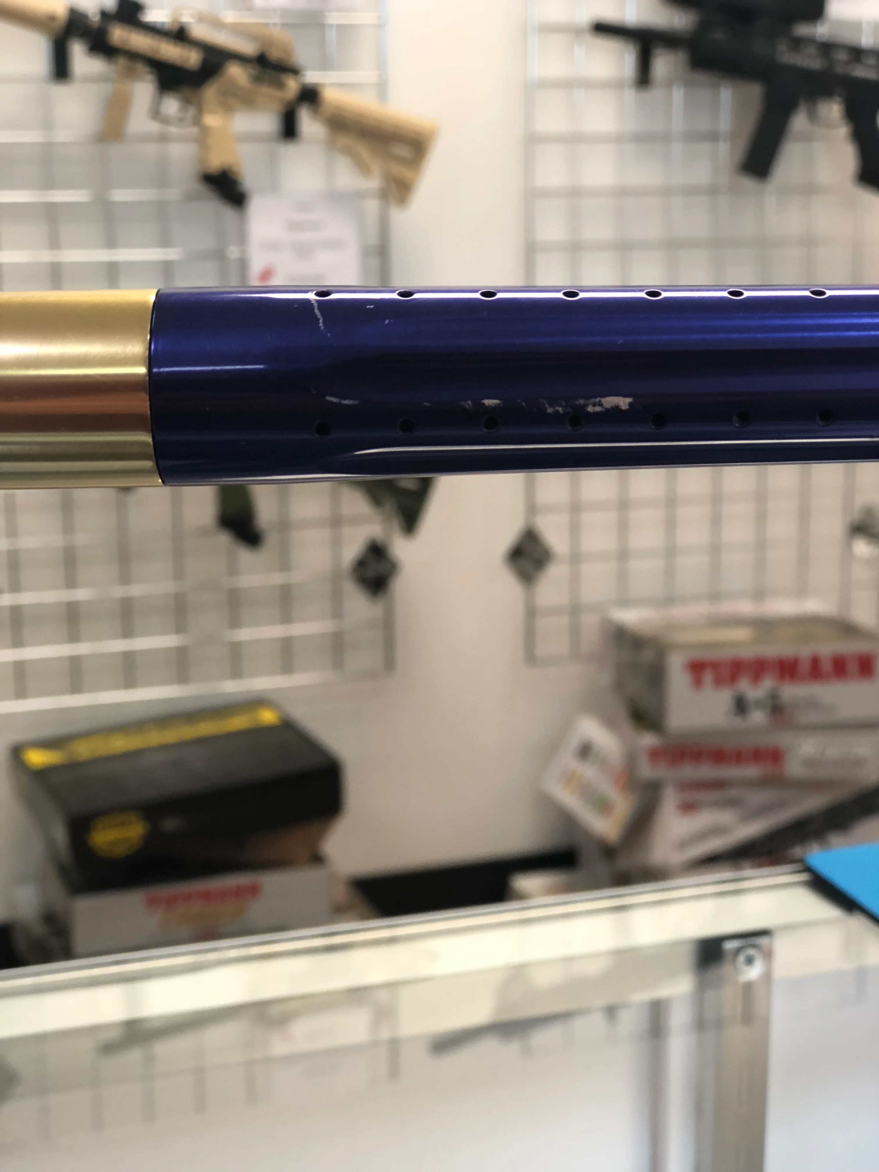 Used Luxe Ice Paintball Marker - Gloss Purple / Gloss Gold - Image 5