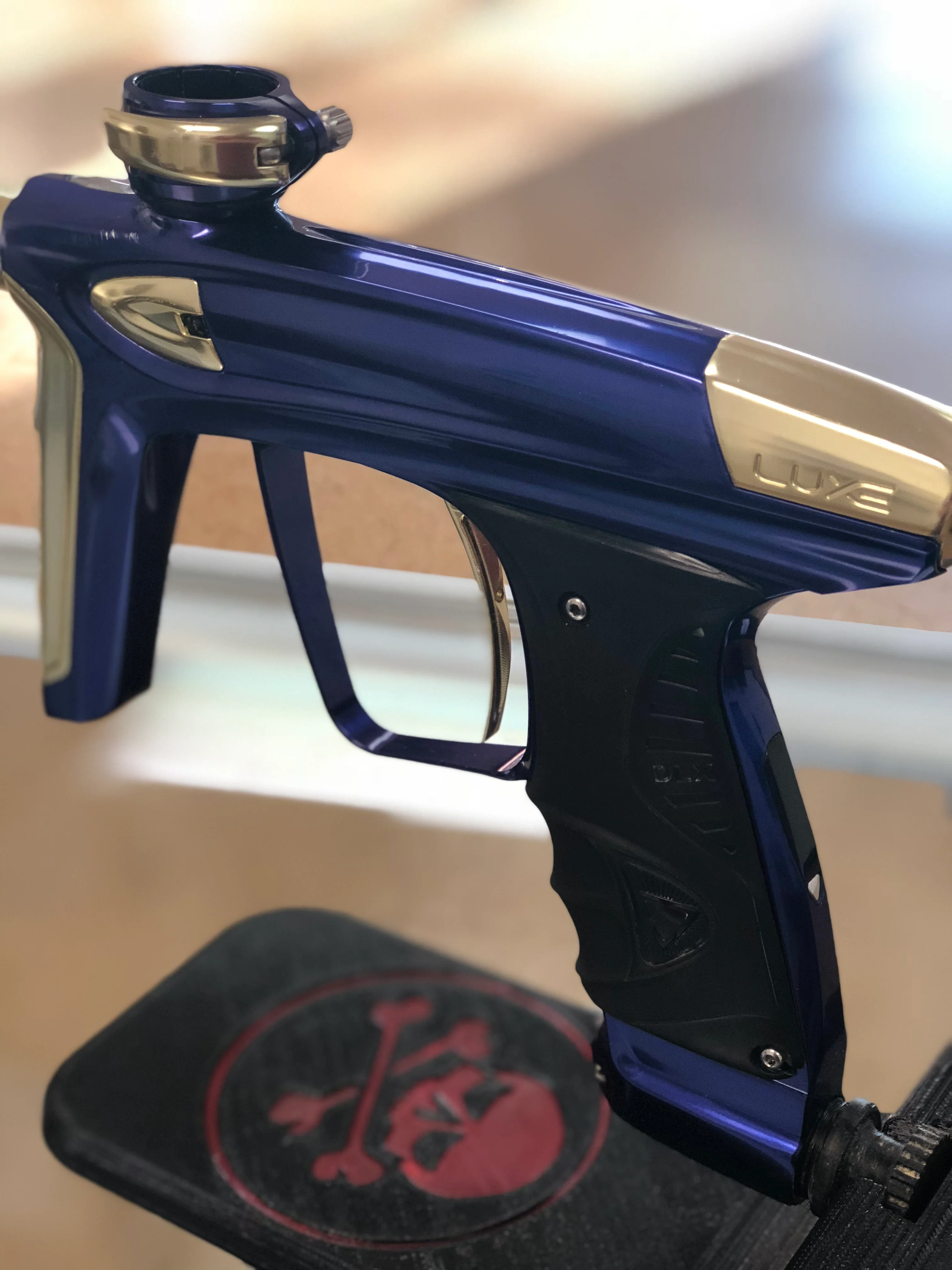 Used Luxe Ice Paintball Marker - Gloss Purple / Gloss Gold - Image 6
