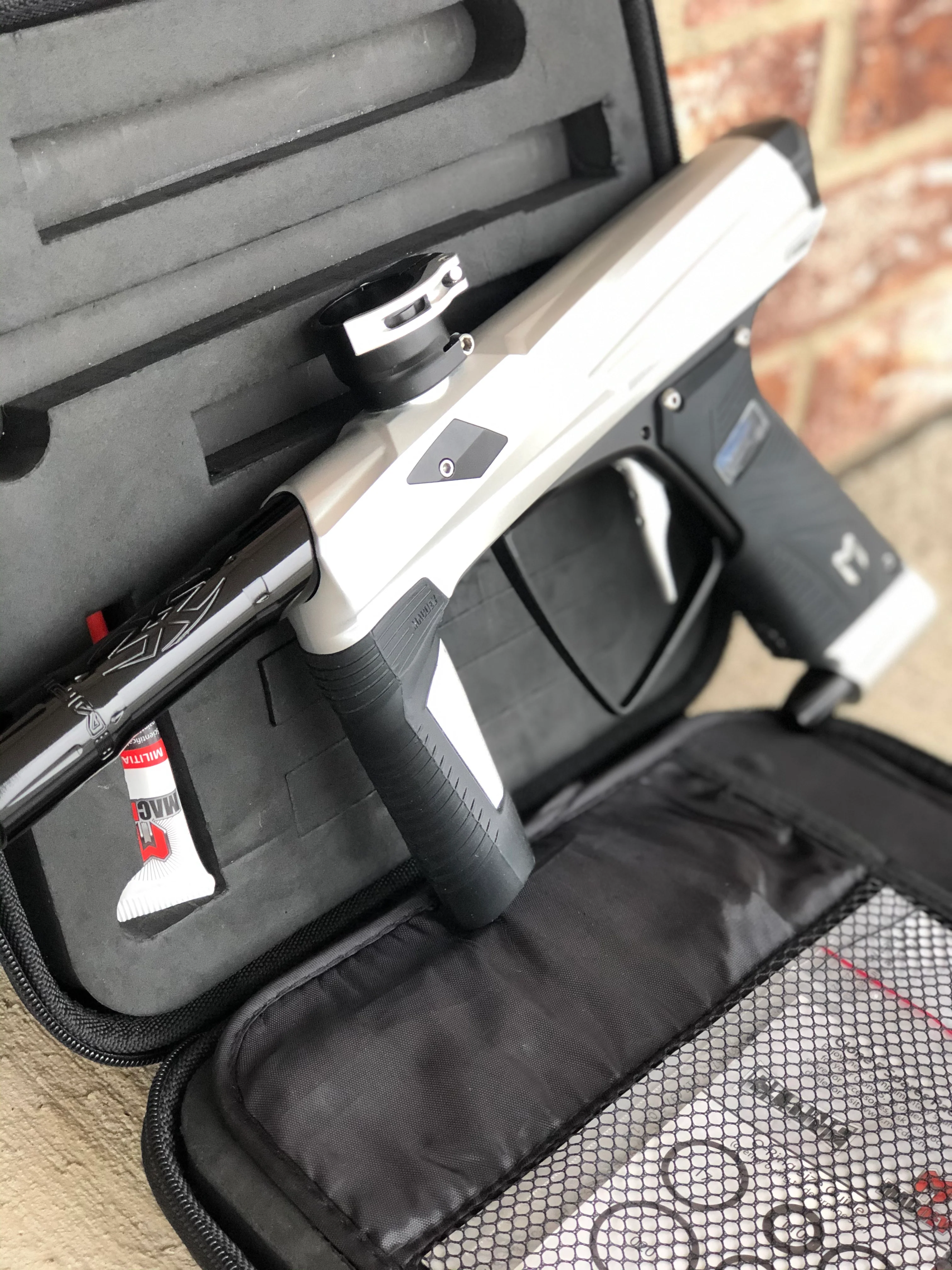 Used MacDev Clone 5 Infinity Paintball Gun - Silver/Black (Stormtrooper) - Image 4