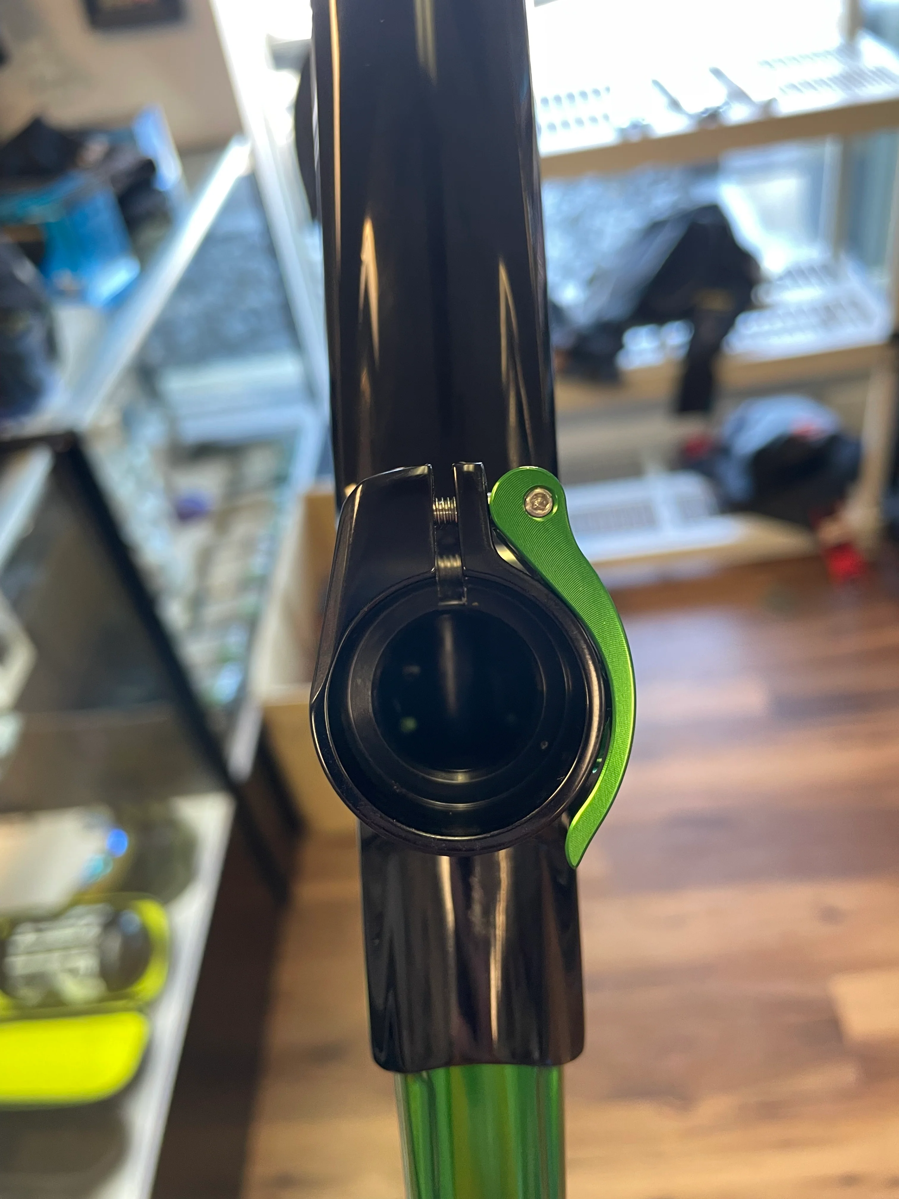 Used MacDev GTI Paintball Gun - Black/Green w/White Scythe Trigger - Image 9