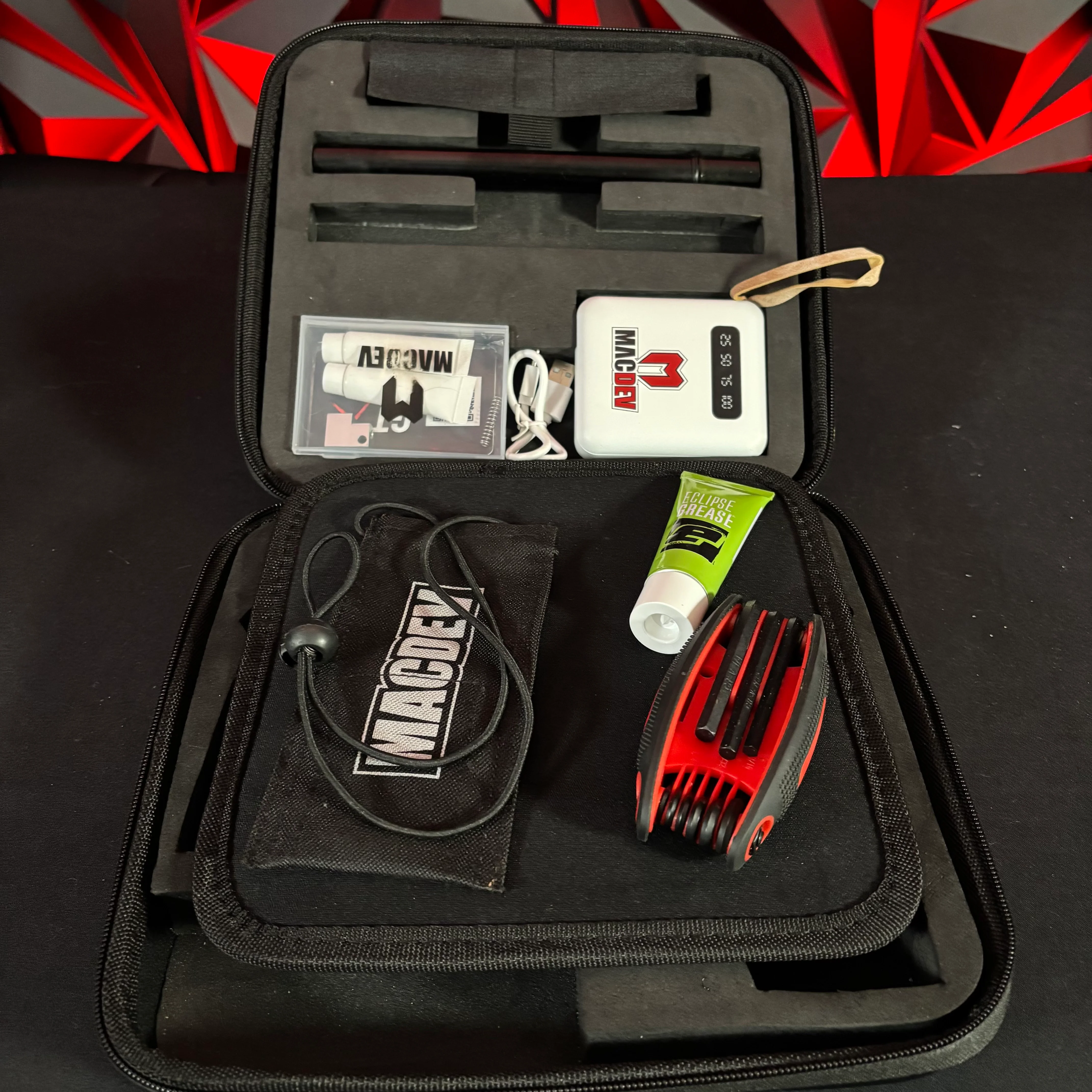 Used MacDev GTX Paintball Gun - Red - Image 8
