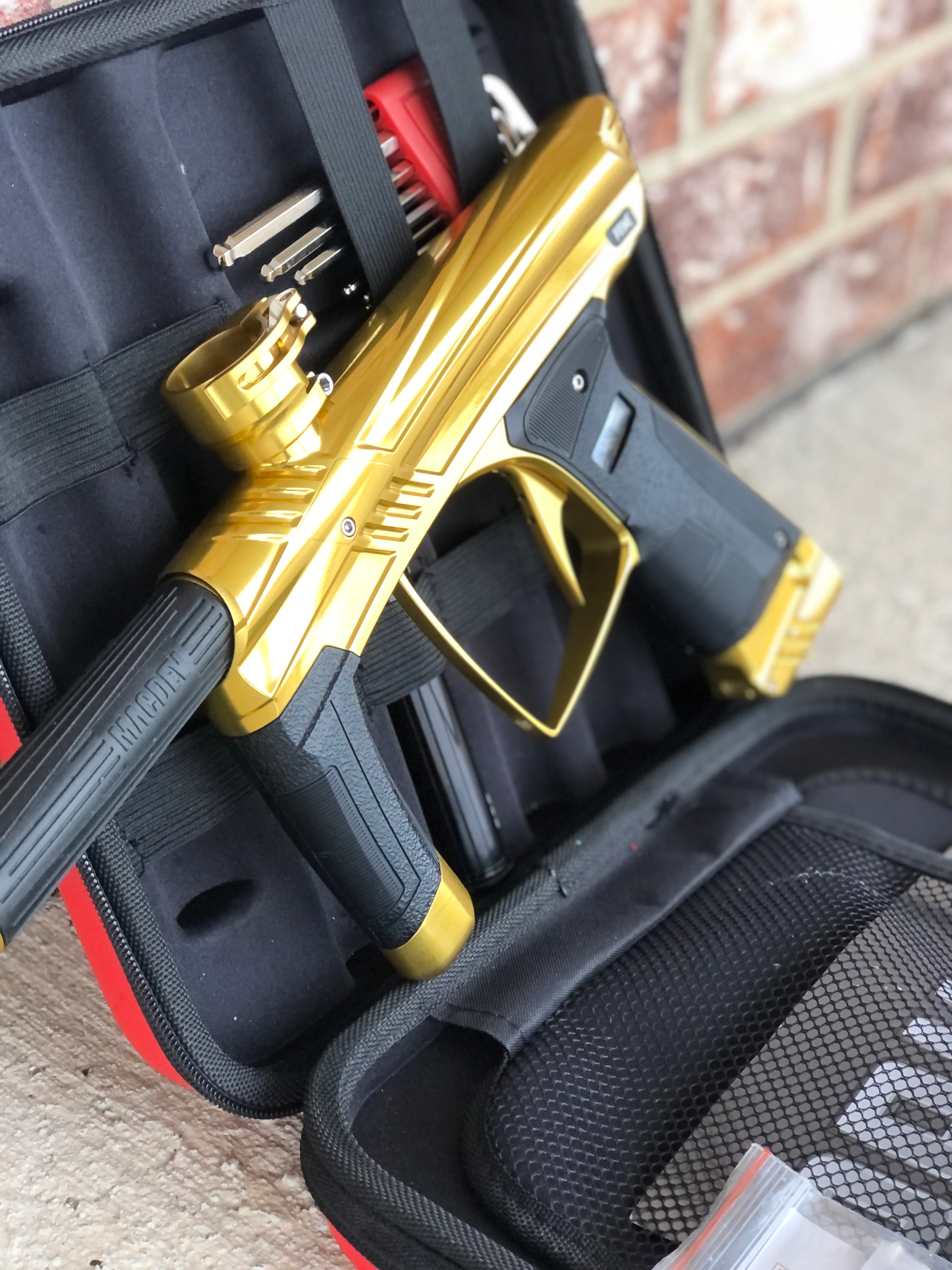 Used MacDev Prime Paintball Gun - Gloss Gold - Image 4
