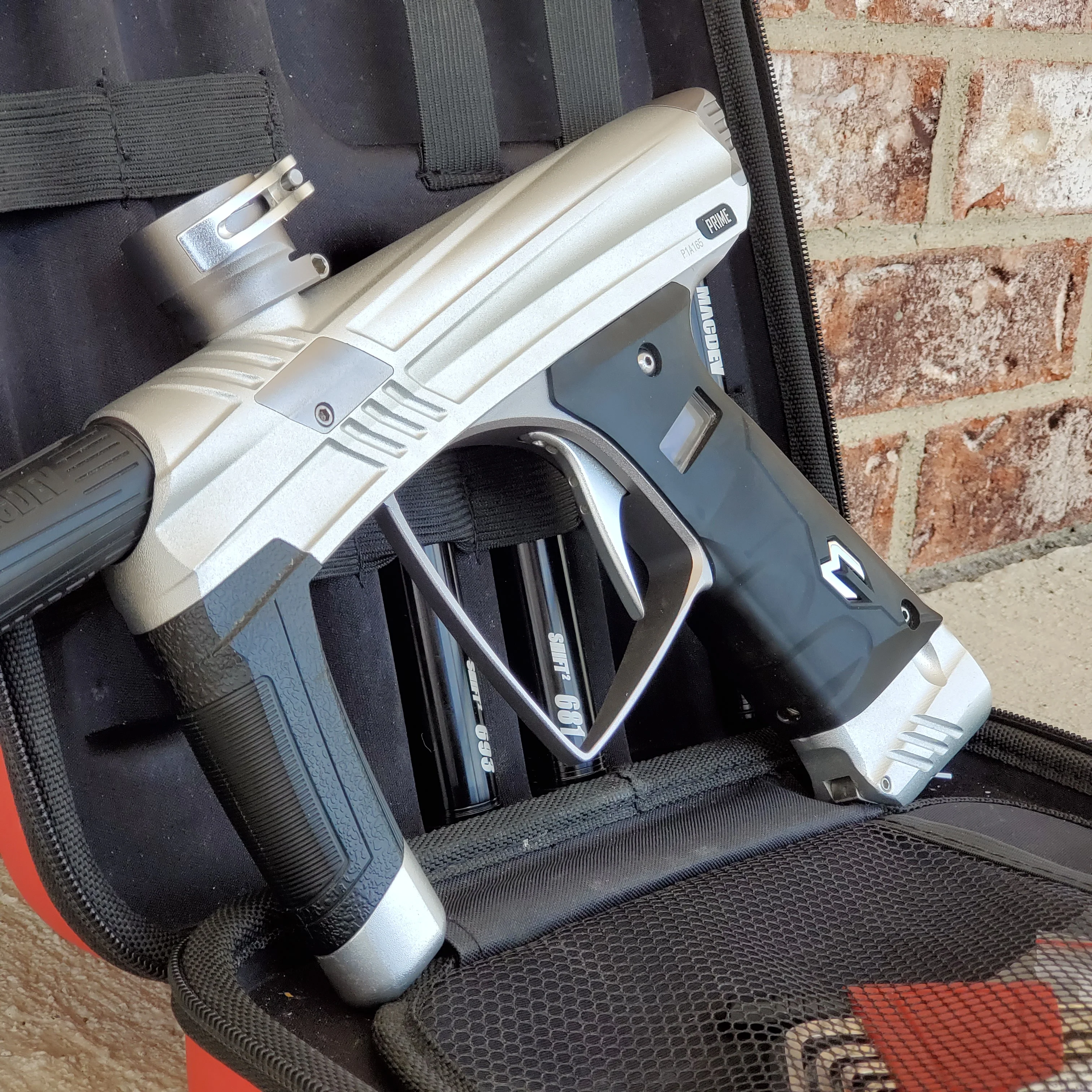 Used MacDev Prime Paintball Marker - Silver / Grey - Image 4