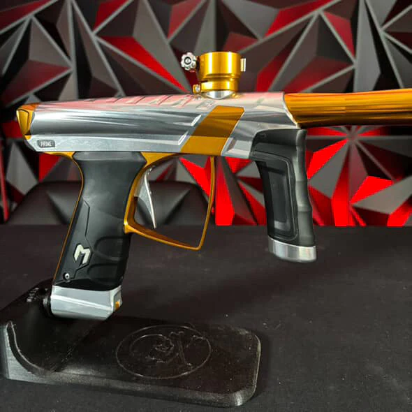 Used MacDev Prime Paintball Gun - Silver/Gold - Image 3