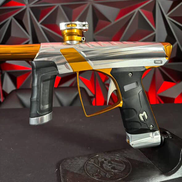 Used MacDev Prime Paintball Gun - Silver/Gold - Image 5