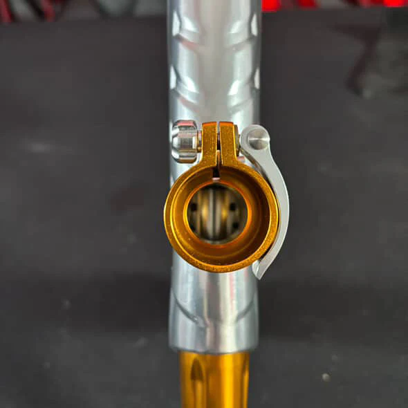 Used MacDev Prime Paintball Gun - Silver/Gold - Image 9