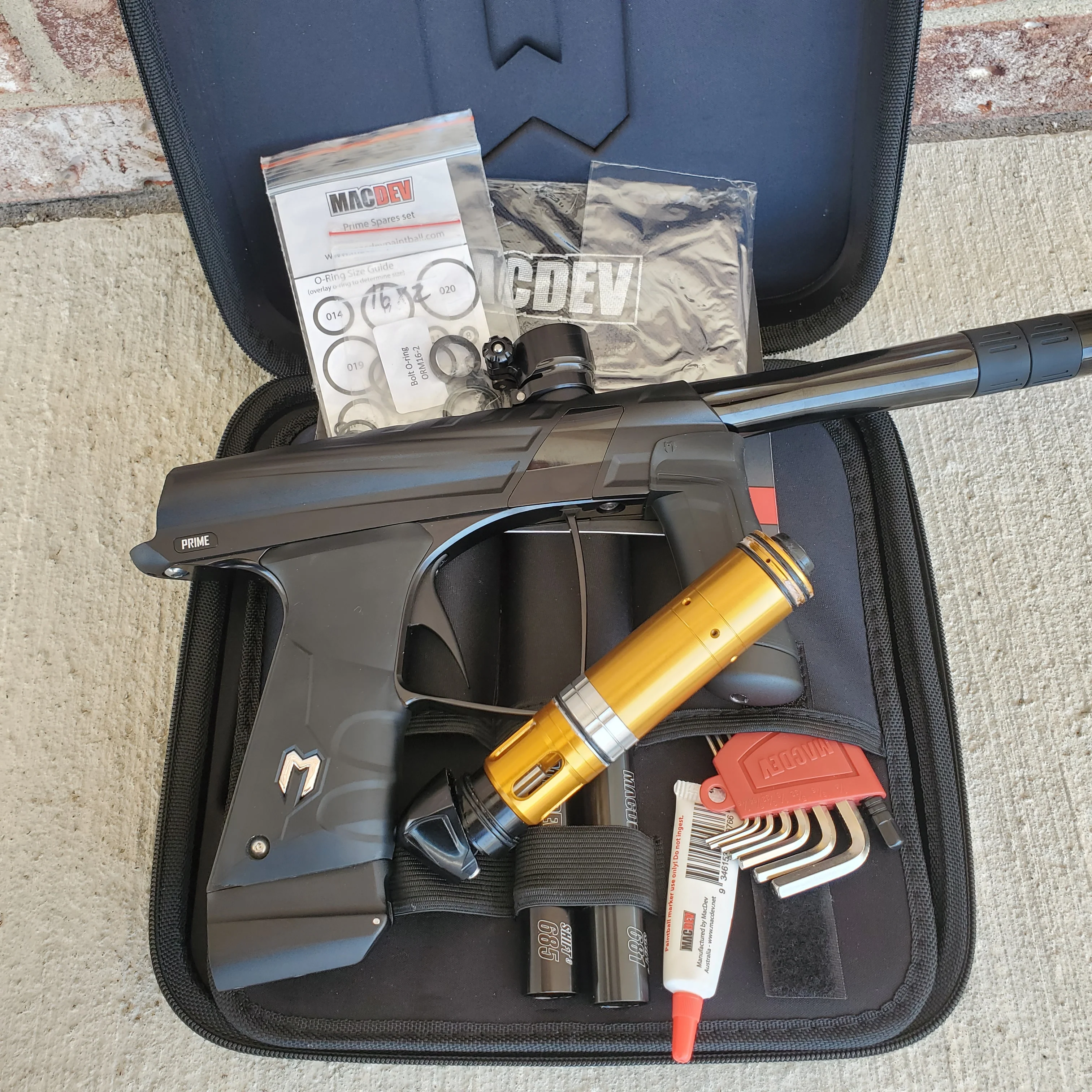 Used MacDev Prime XTS Paintball Gun - Dust Black / Gloss Black - Image 5
