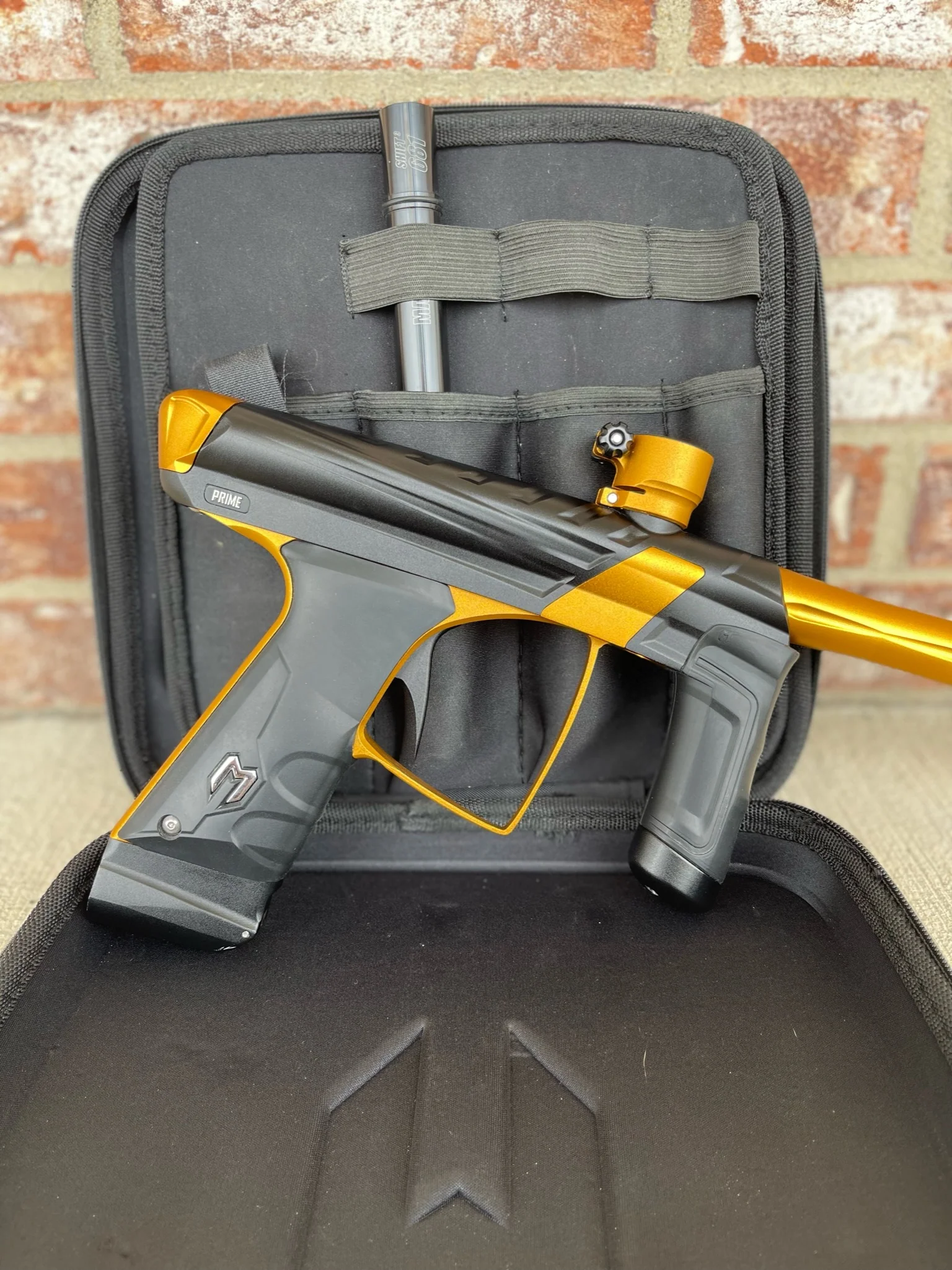 Used MacDev Prime XTS Paintball Gun - Dust Black/Gold - Image 3