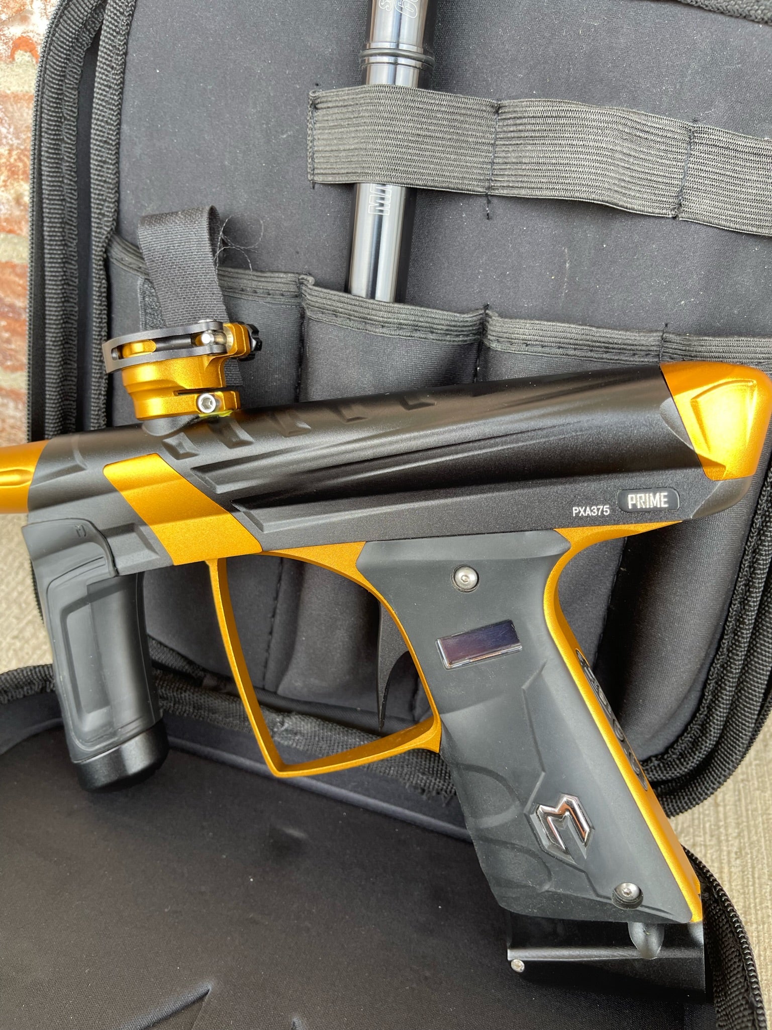 Used MacDev Prime XTS Paintball Gun - Dust Black/Gold - Image 5