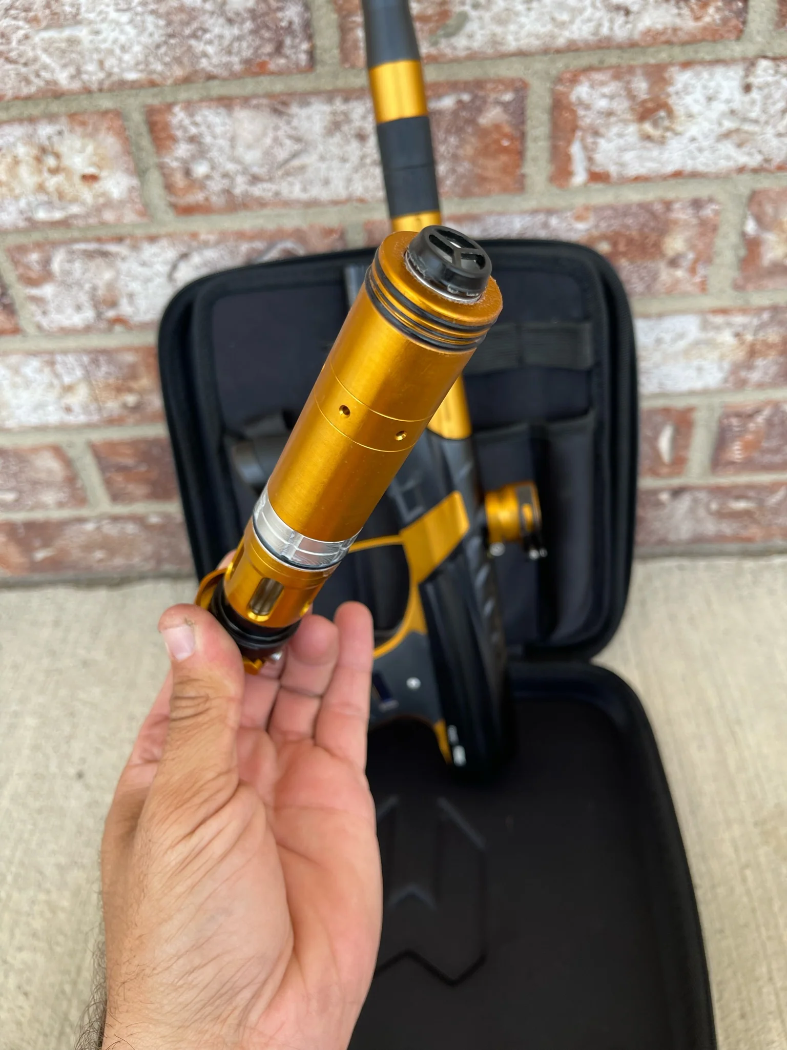 Used MacDev Prime XTS Paintball Gun - Dust Black/Gold - Image 9
