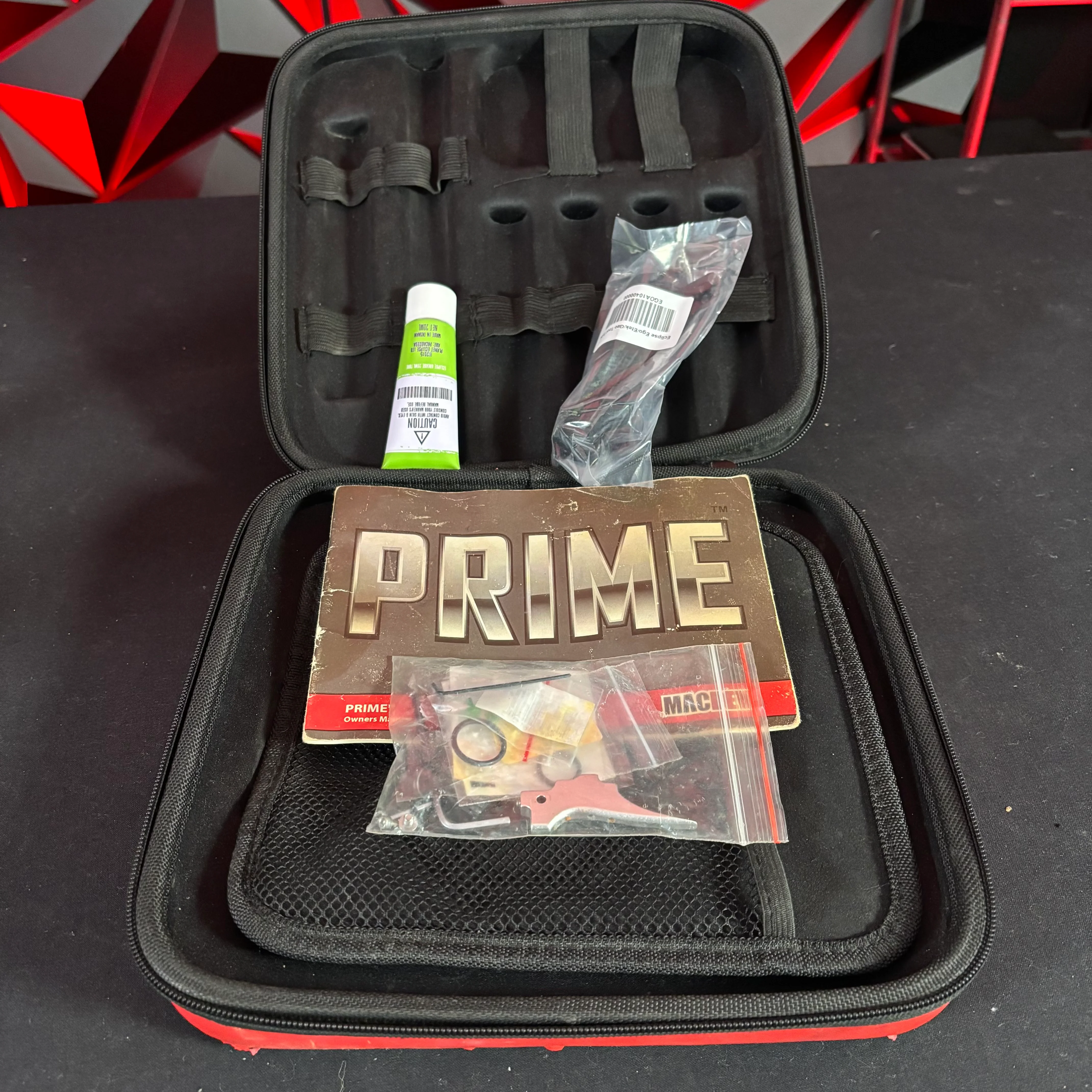 Used MacDev Prime XTS Paintball Gun - Silver/Red - Image 10