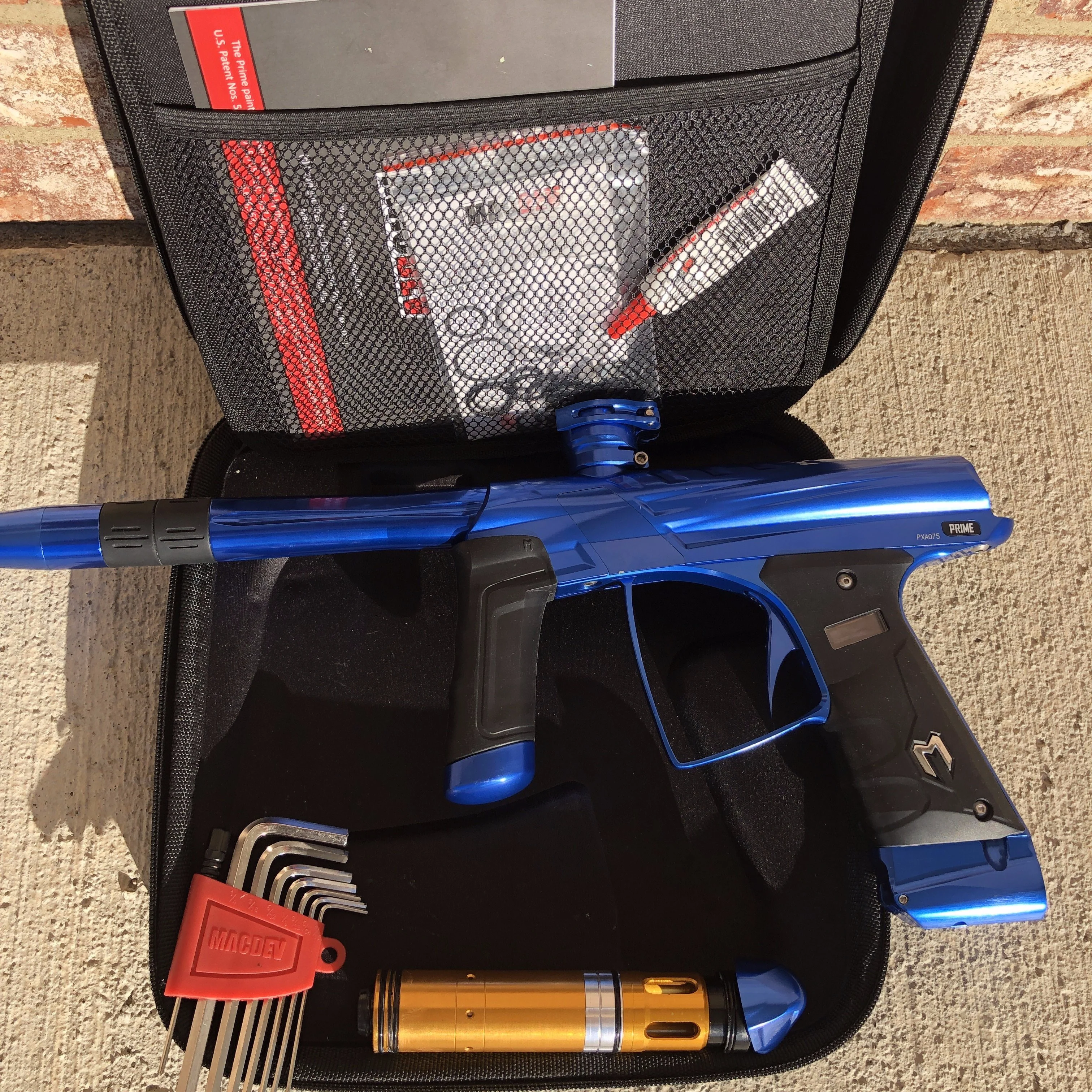 Used MacDev Prime XTS Paintball Gun - Polished Blue - Image 8