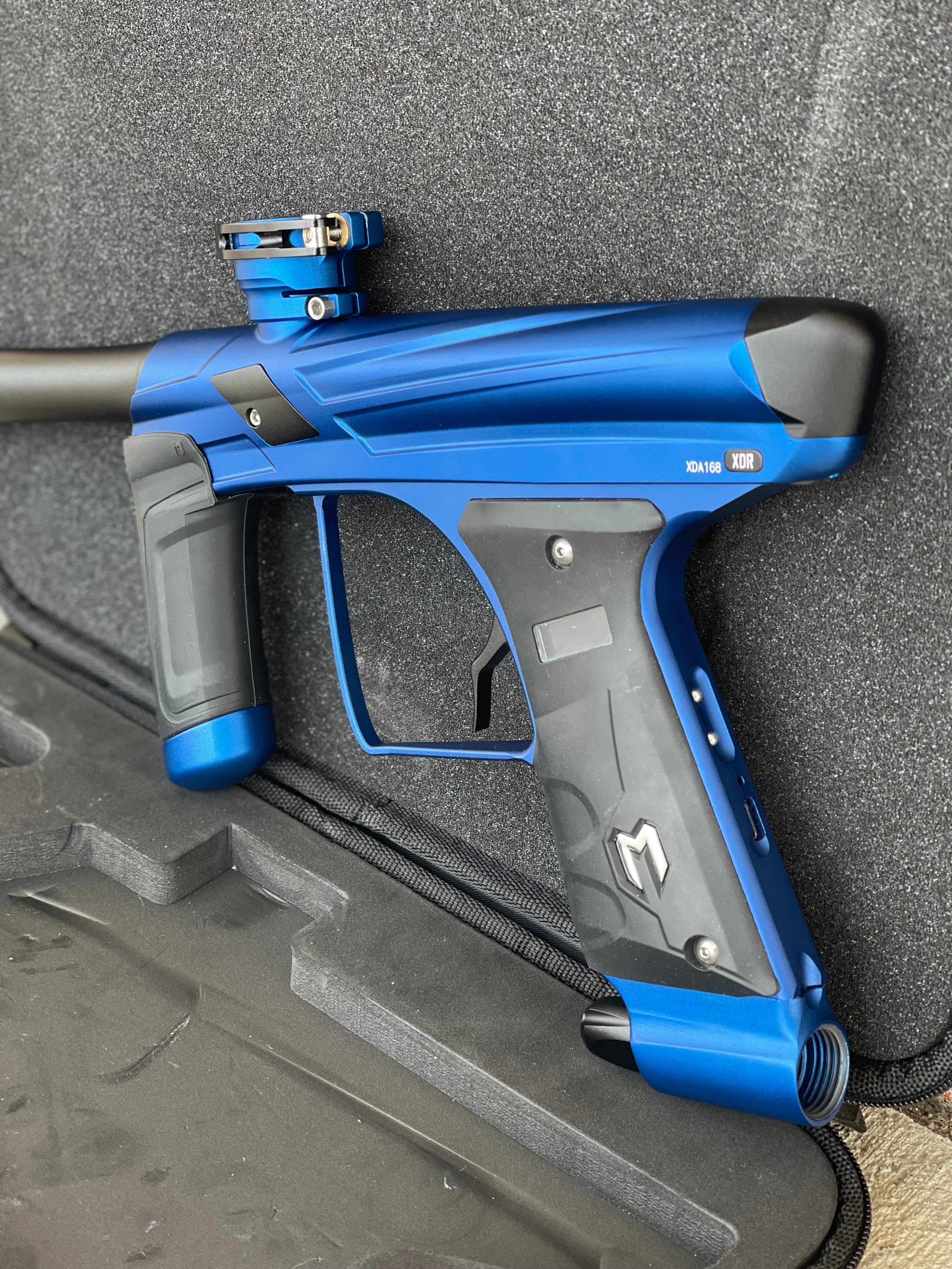 Used Macdev XDR Paintball Gun - Dust Blue with Mech Frame - Image 2