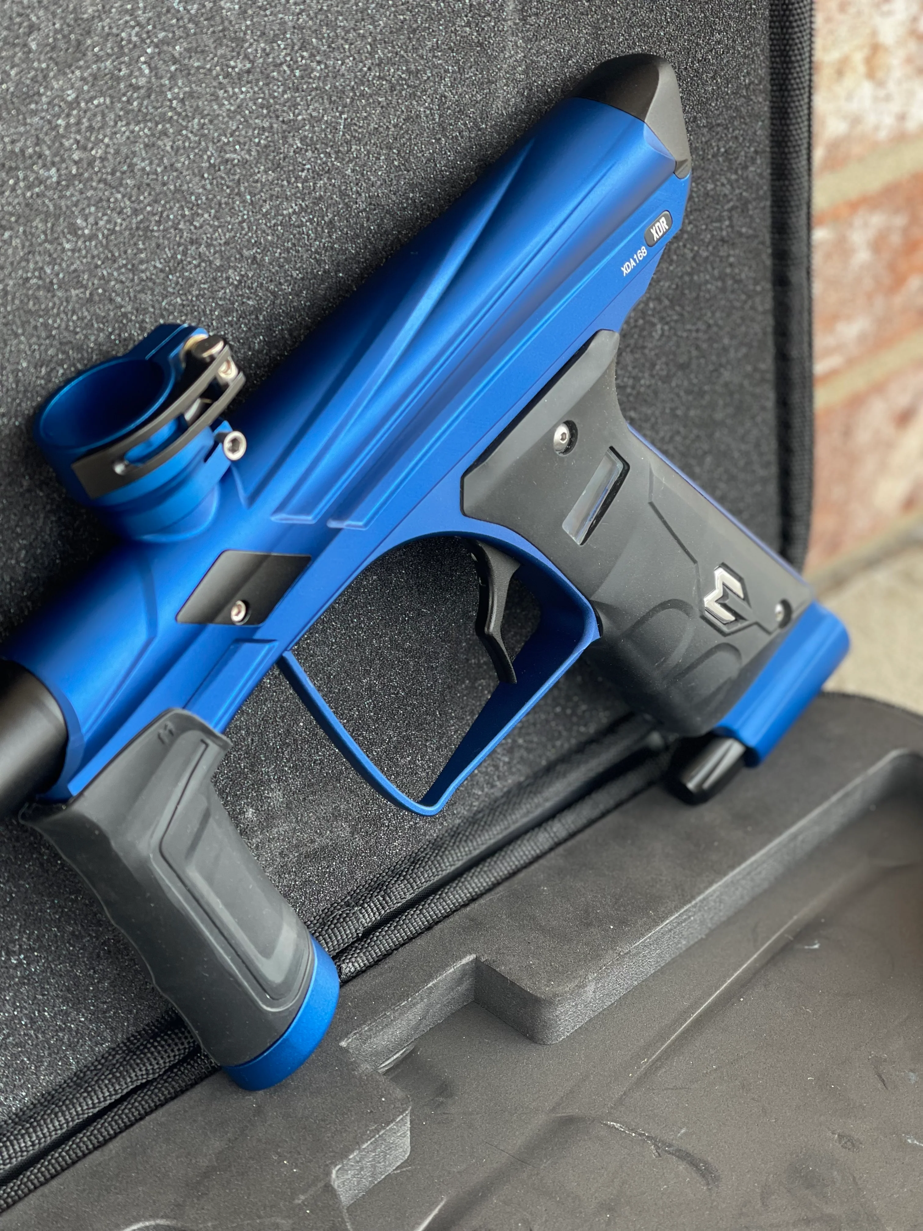 Used Macdev XDR Paintball Gun - Dust Blue with Mech Frame - Image 4
