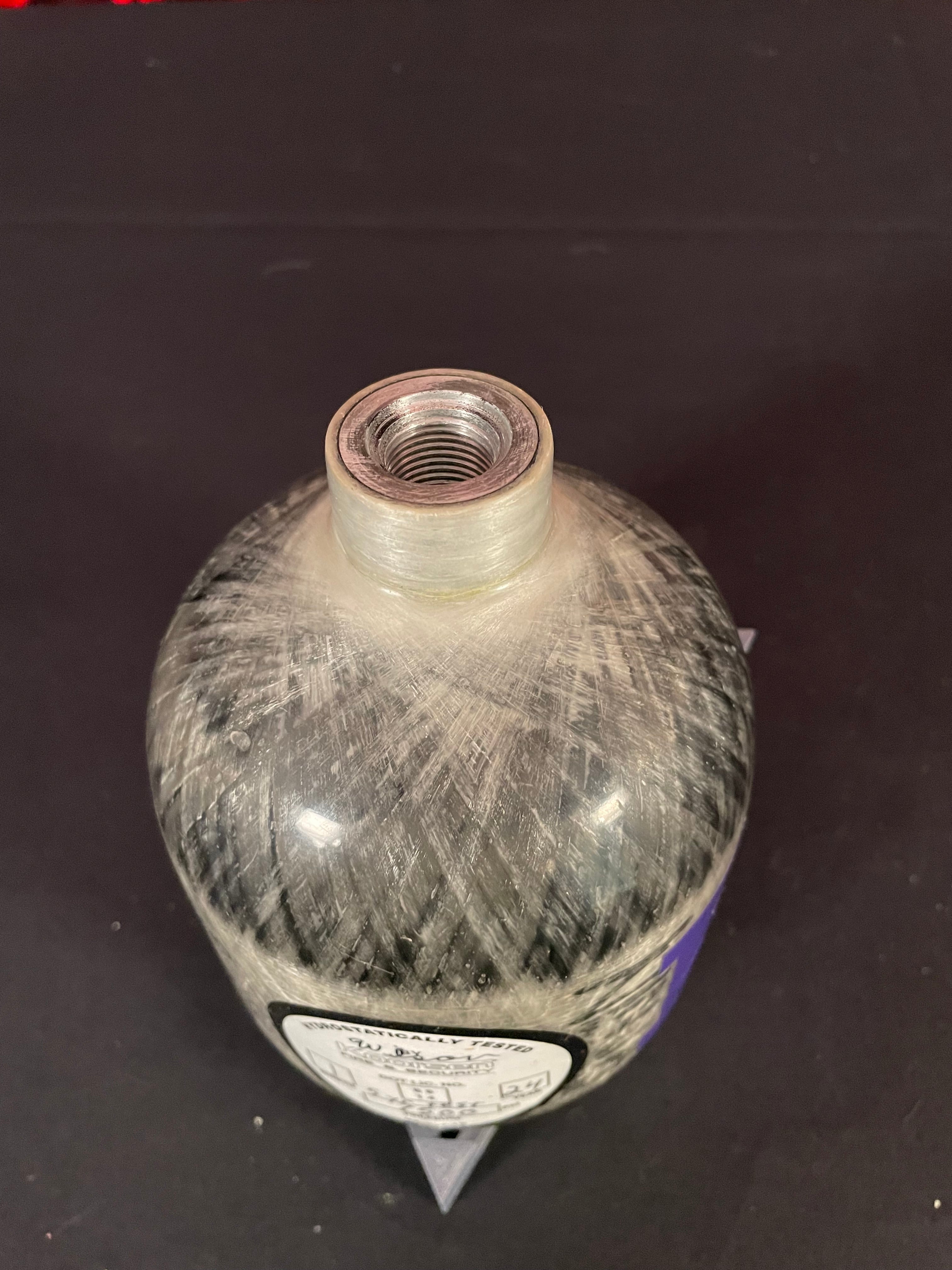 Used Ninja 50/4500 Lite  Paintball Tank - Translucent Grey *Bottle Only* - Image 3