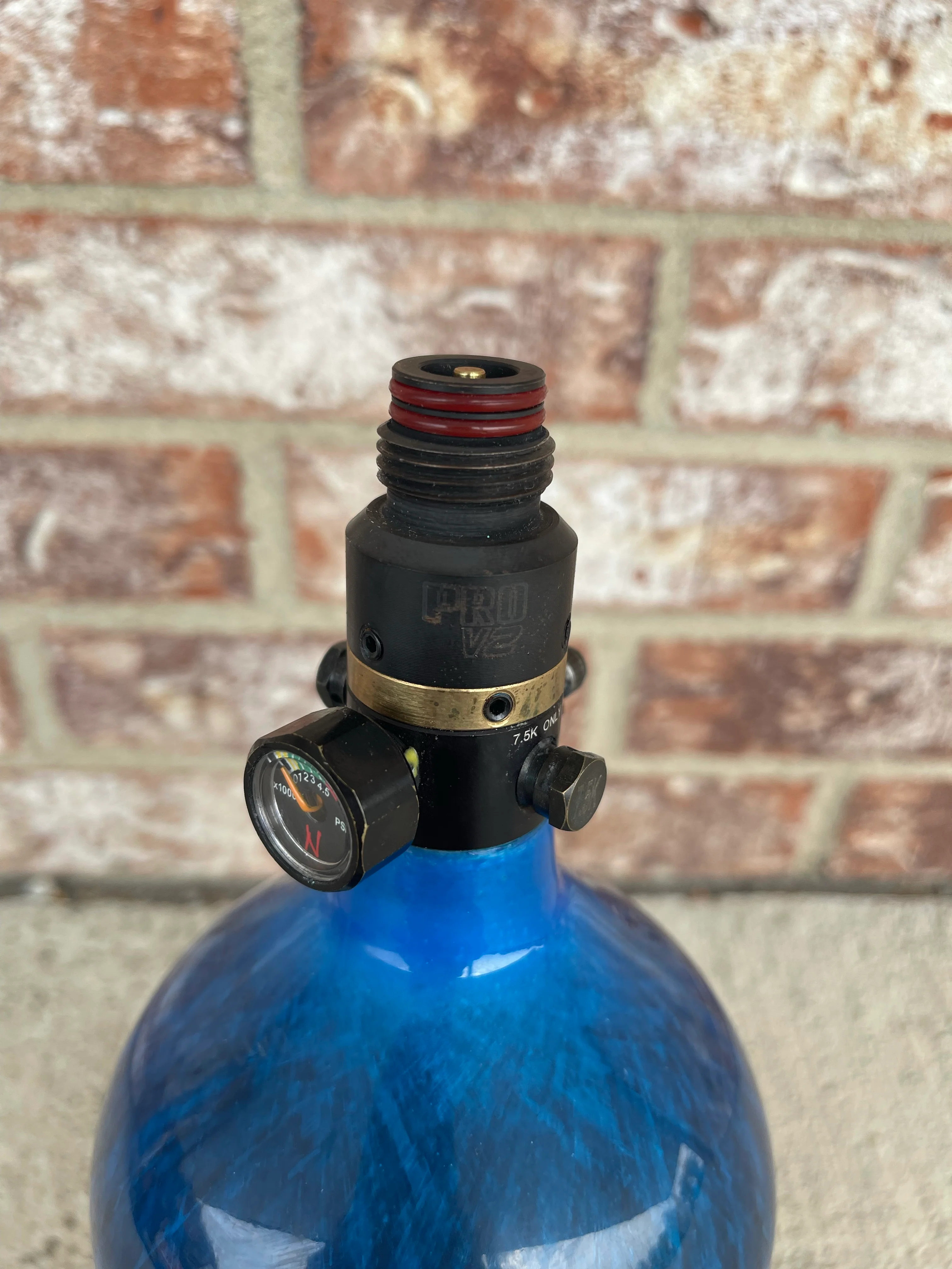 Used Ninja 68/4500 Paintball Tank - Blue - Image 3