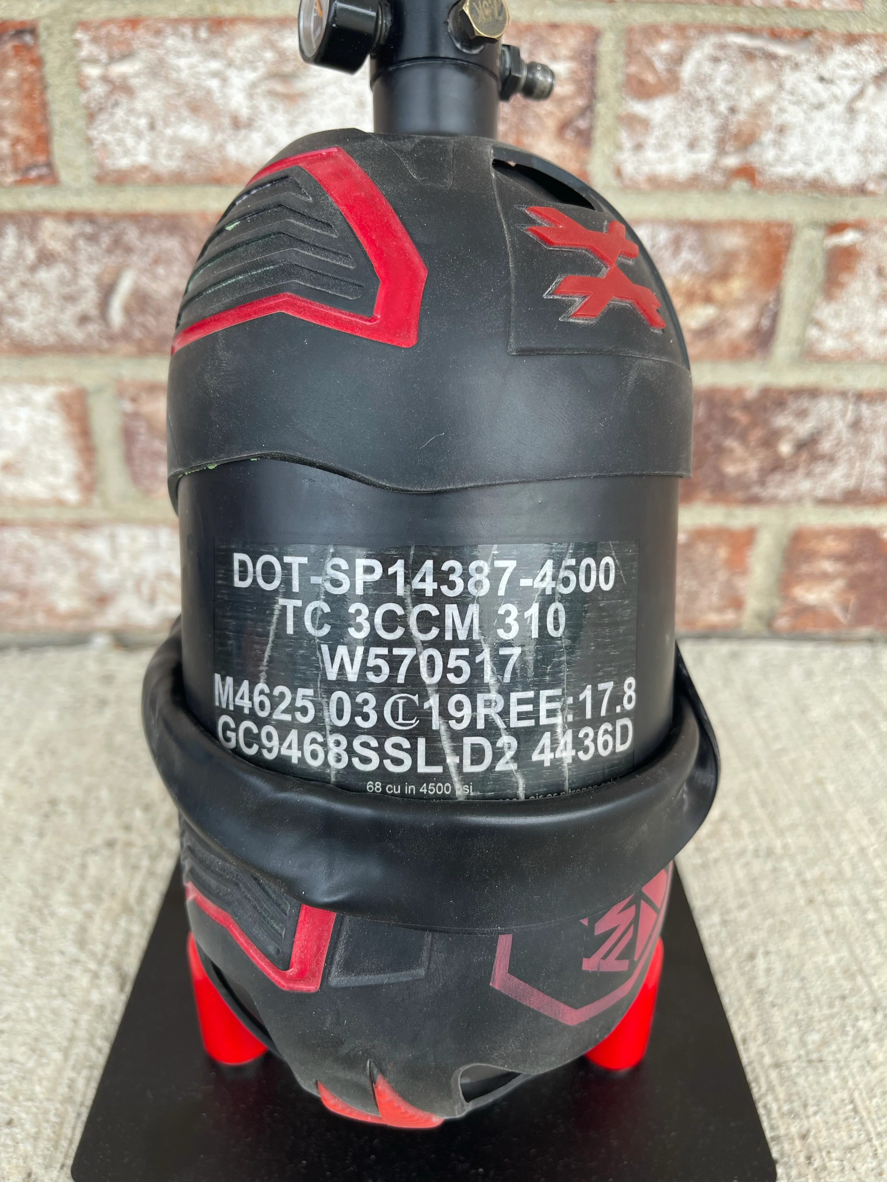 Used Ninja 68/4500 Paintball Tank - Cerakote - Image 2