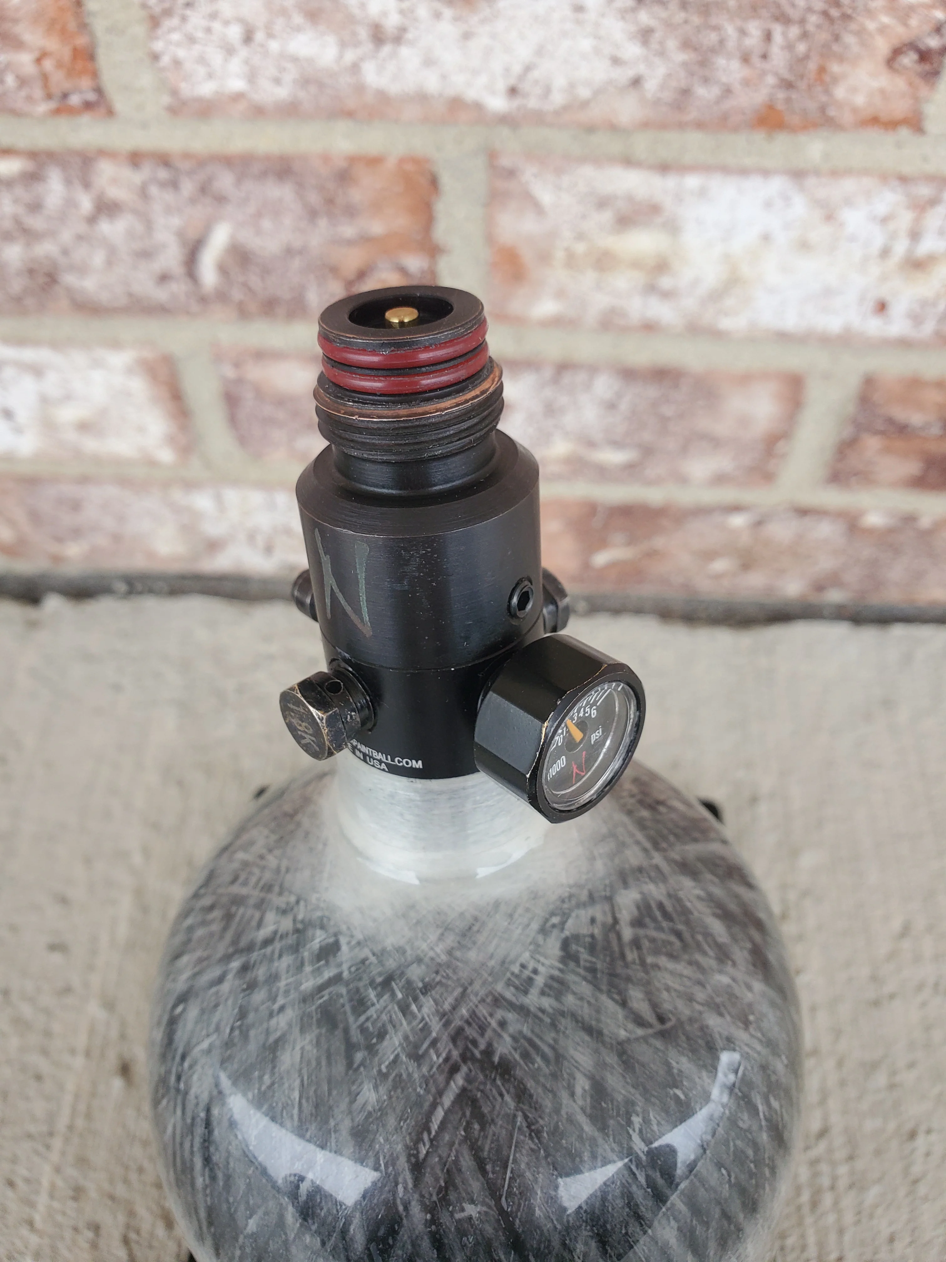 Used Ninja Lite 68/4500 Paintball Tank - Clear - Image 3