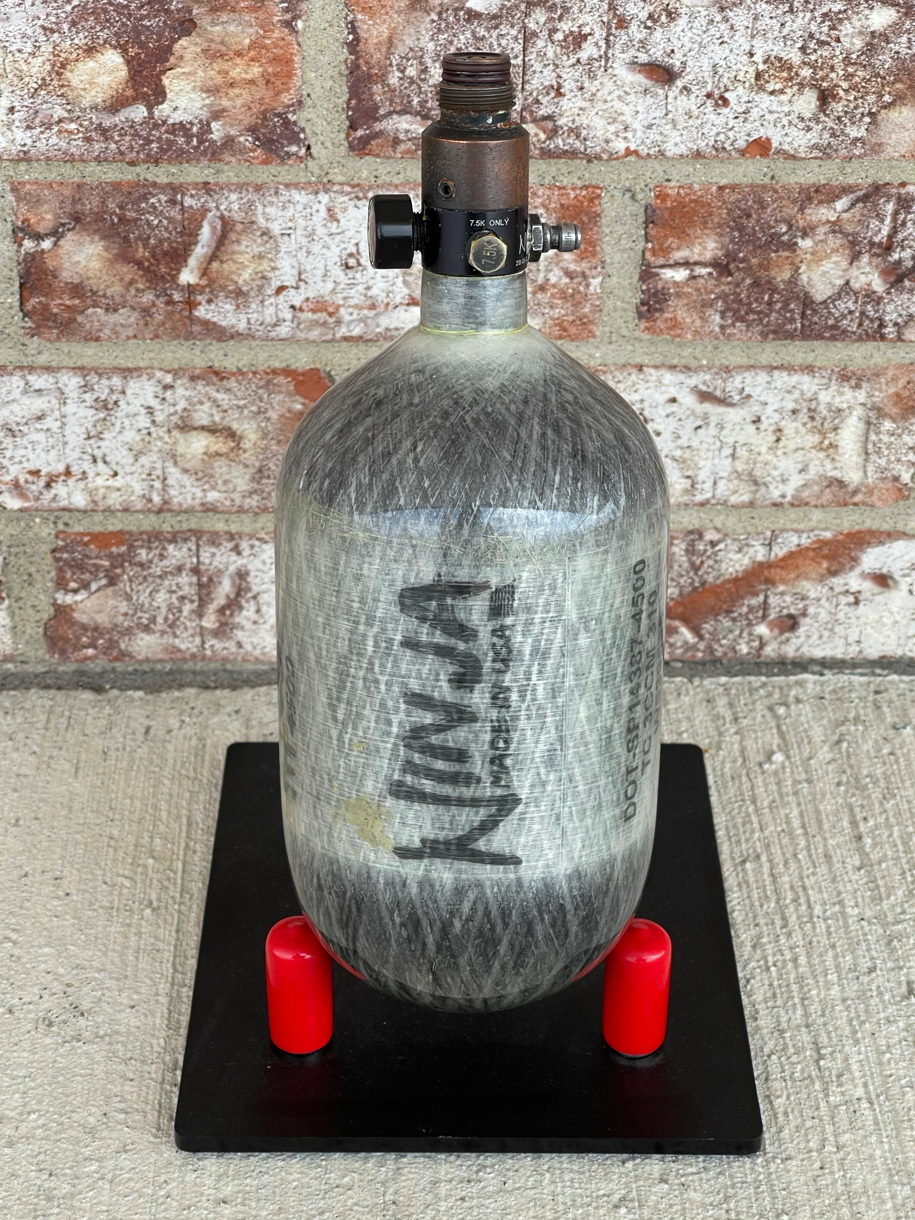 Used Ninja Lite 68/4500 Paintball Tank - Grey Ghost - Image 3