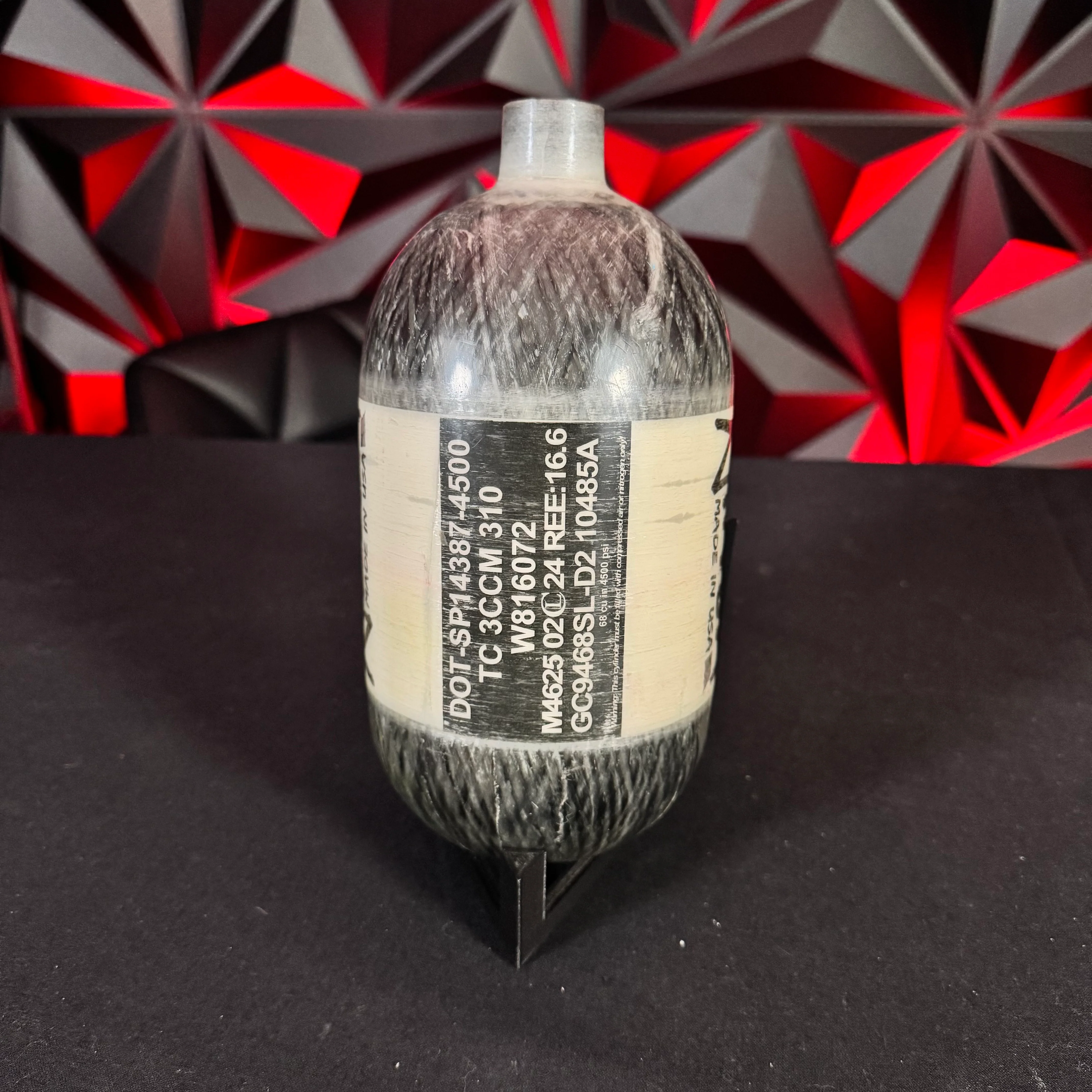 Used Ninja Lite 68/4500 Paintball Tank - Clear **BOTTLE ONLY** - Image 2