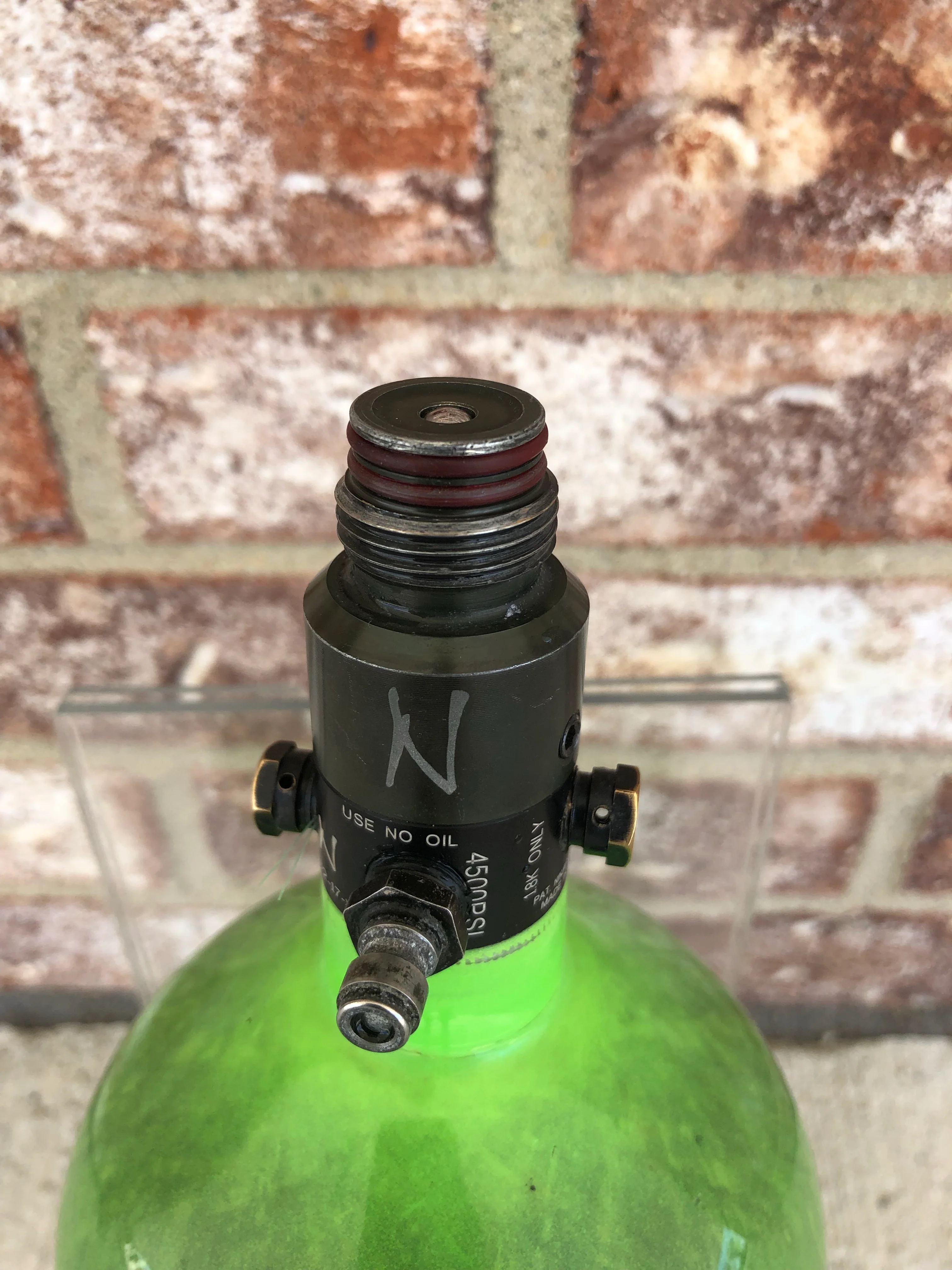 Used Ninja SL 77/4500 Paintball Tank - Lime - Image 3