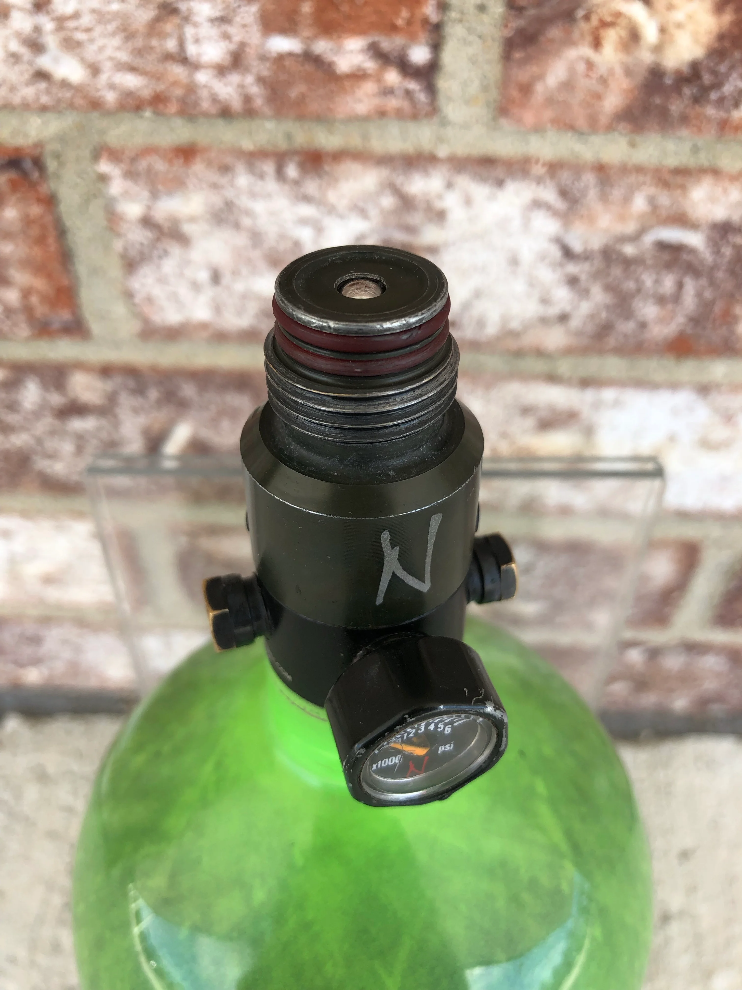 Used Ninja SL 77/4500 Paintball Tank - Lime - Image 4